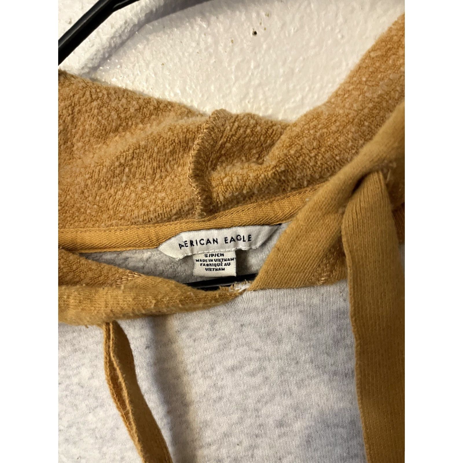 American Eagle Outfitters American Eagle Hoodie Size S Gray Brown Knit Sweater Pocket Casual Lounge Cozy Size S / US 4 / IT 40 - 3 Thumbnail