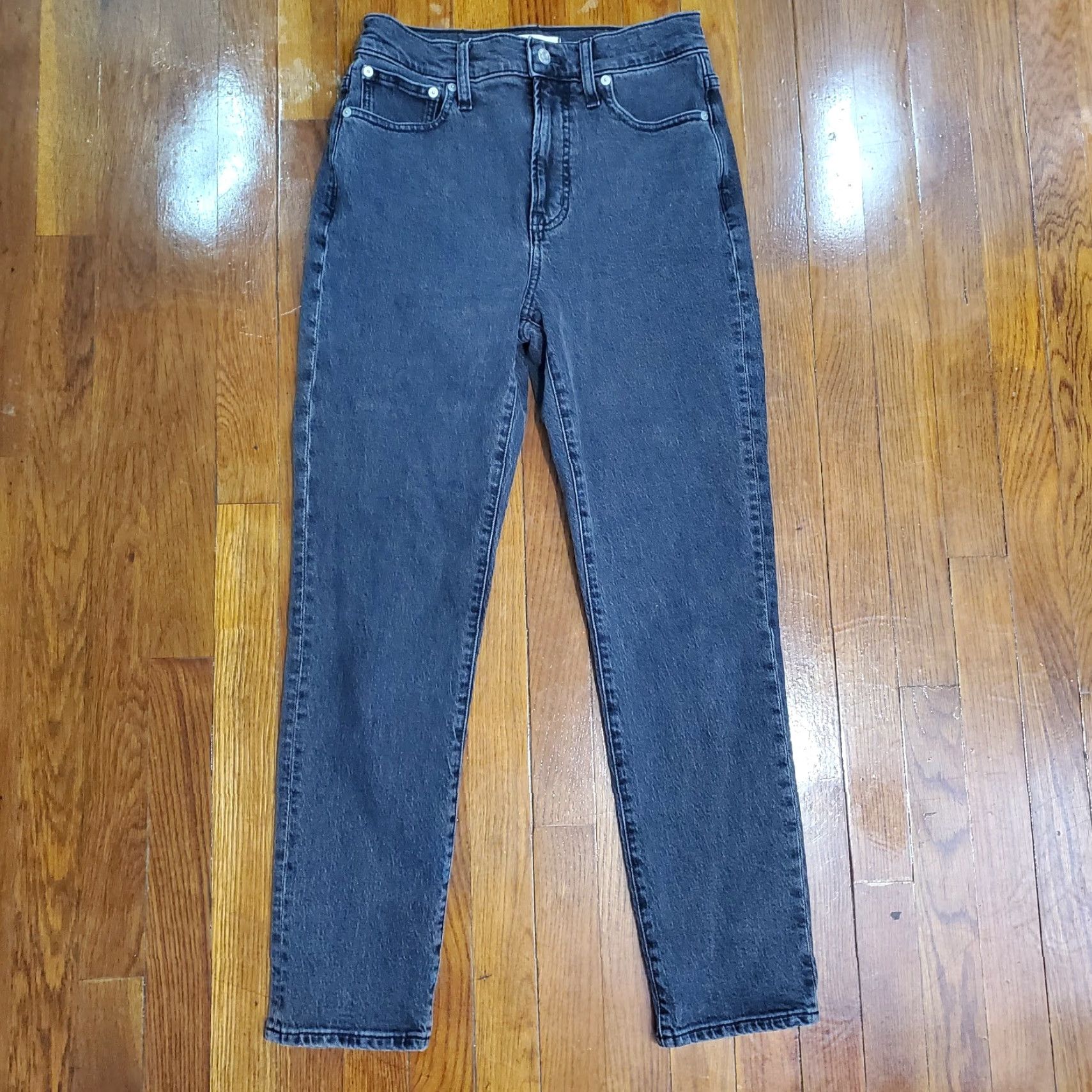 Madewell Madewell Jeans The Perfect Vintage Black Wash 26 Women's Regular 5-Pocket Denim Stretch Distressed Size 26" / US 2 / IT 38 - 4 Thumbnail