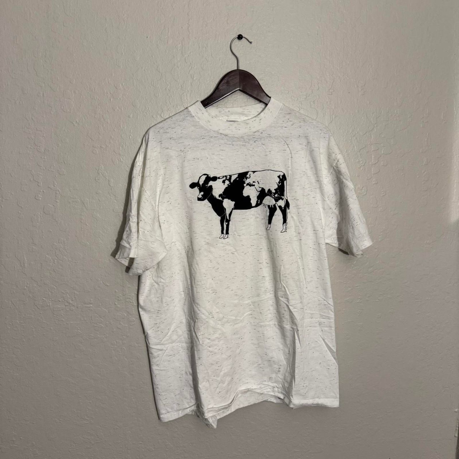 Vintage Vintage 1990 white and black cow shirt XL Size US XL / EU 56 / 4 - 2 Thumbnail