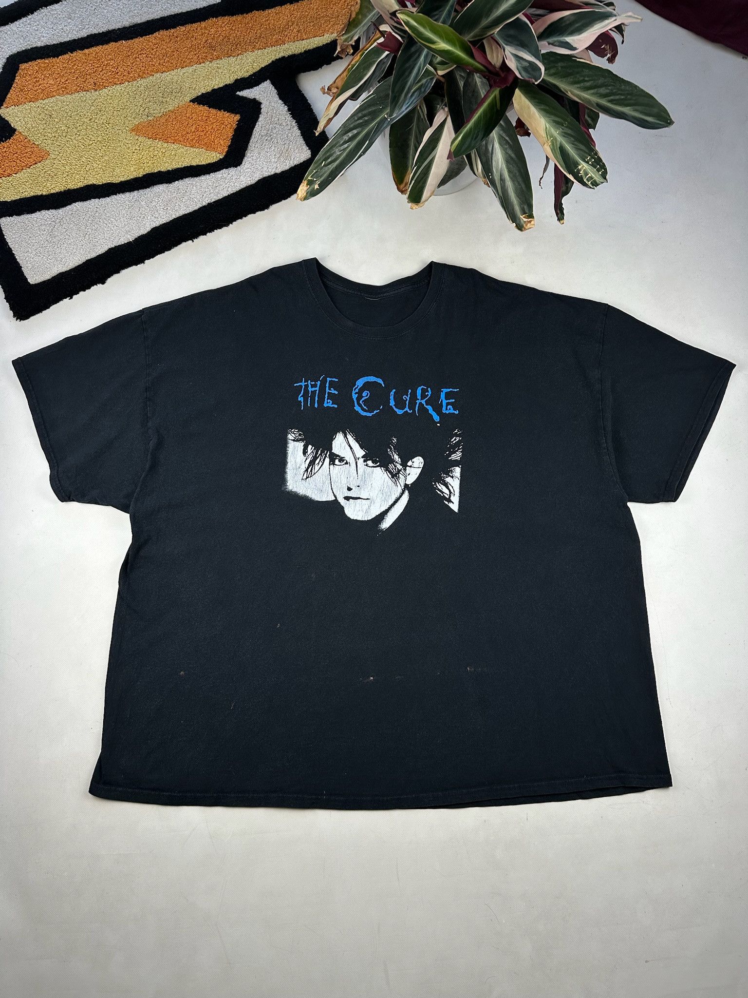 Pre-owned Band Tees The Cure Vintage Y2k Robert Smith Portrait Shirt Gildan In Black