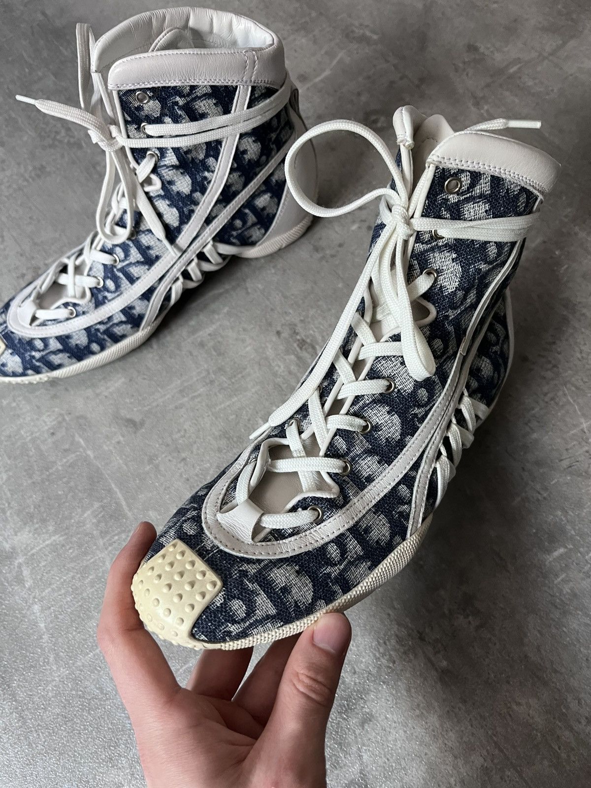 Dior Dior by John Galliano monogram boxing boots Size US 8.5 / IT 38.5 - 2 Thumbnail