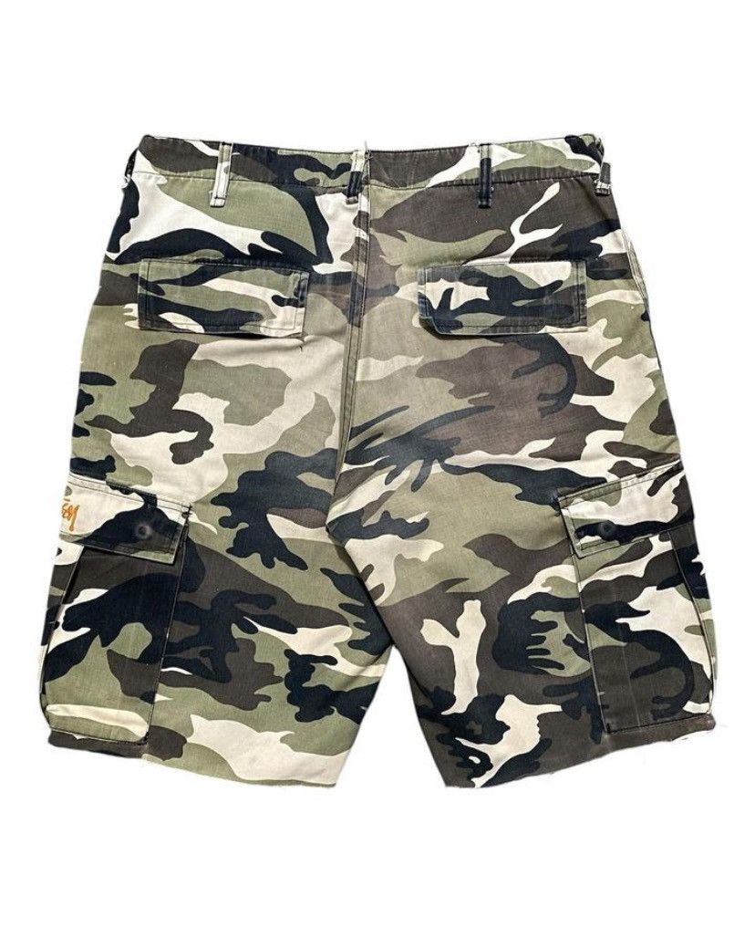 Stussy Vintage 90s Stussy Camouflage Short Cargo Made in USA Size US 34 / EU 50 - 2 Thumbnail
