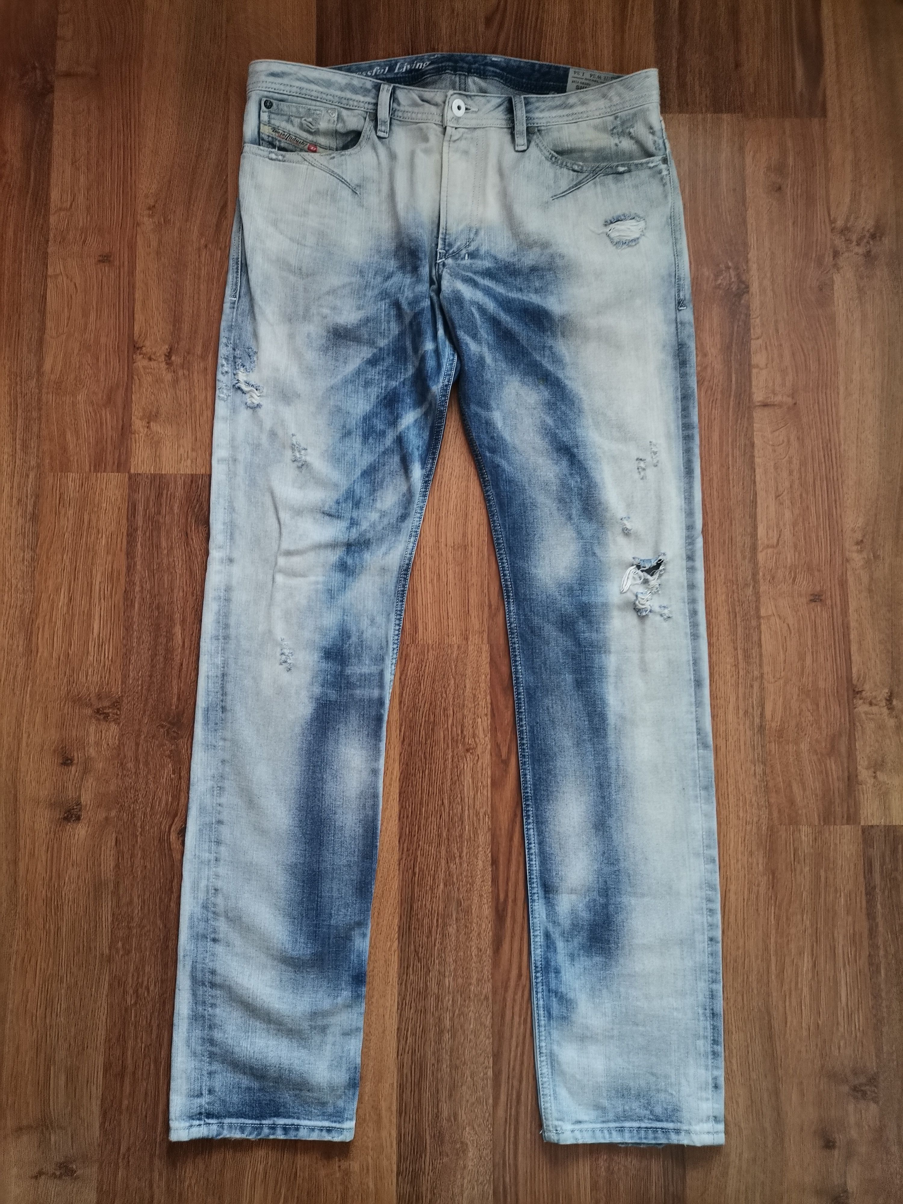 Diesel Diesel Shioner Distressed Jeans Size US 34 / EU 50 - 1 Thumbnail