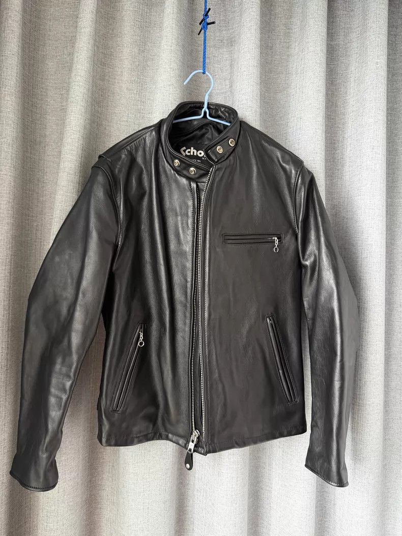 Schott Schott Standing collar leather jacket Size US M / EU 48-50 / 2 - 1 Thumbnail