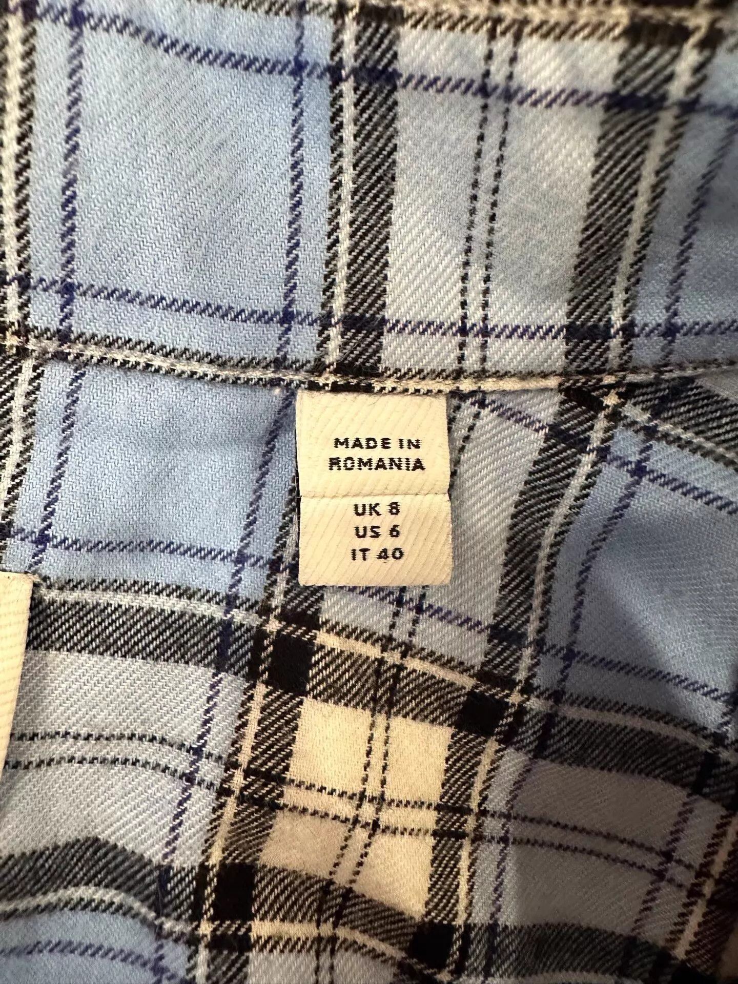 Burberry Burberry Montage logo women's blue check UK8 shirt-jacket Size S / US 4 / IT 40 - 7 Thumbnail