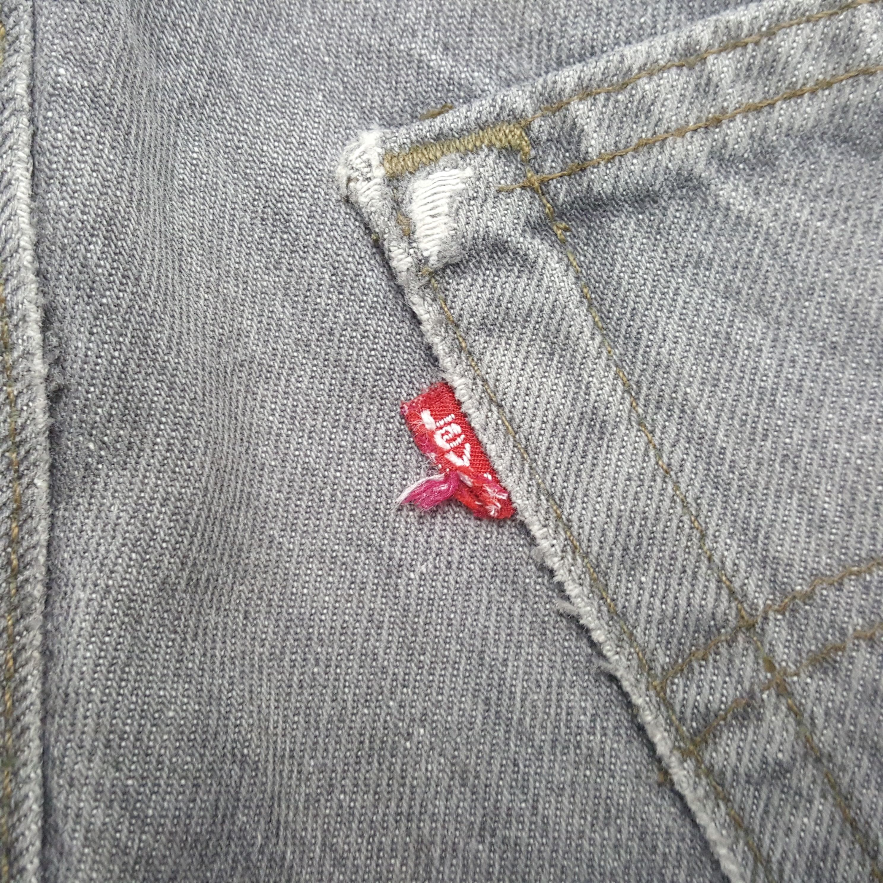 Levi's Vintage 90's Levis 501 Faded Gray Denim Jeans RR10 Size US 30 / EU 46 - 14 Thumbnail