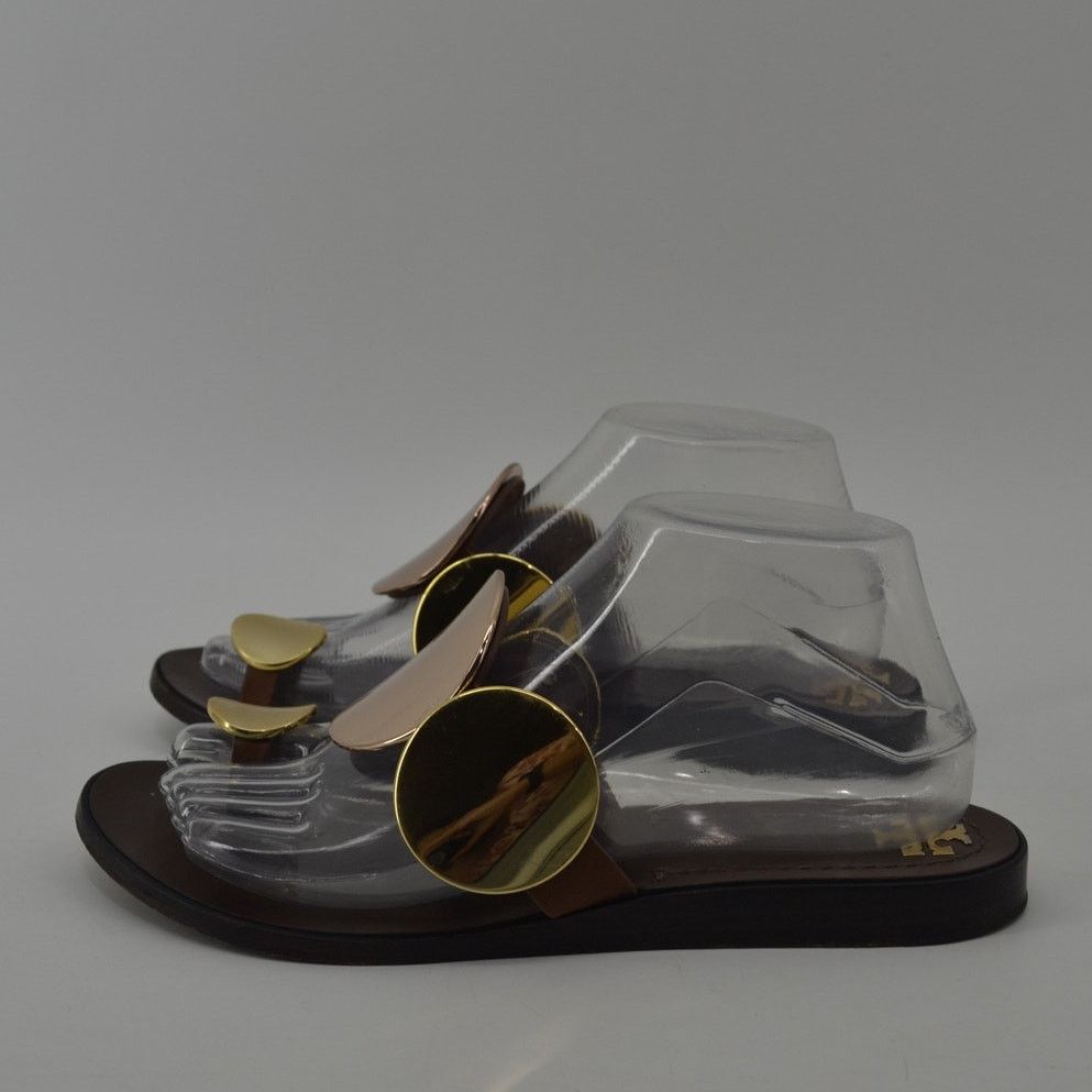 Tory Burch Tory Burch Brown Gold Sandals Size 8 Size US 8 / IT 38 - 11 Thumbnail
