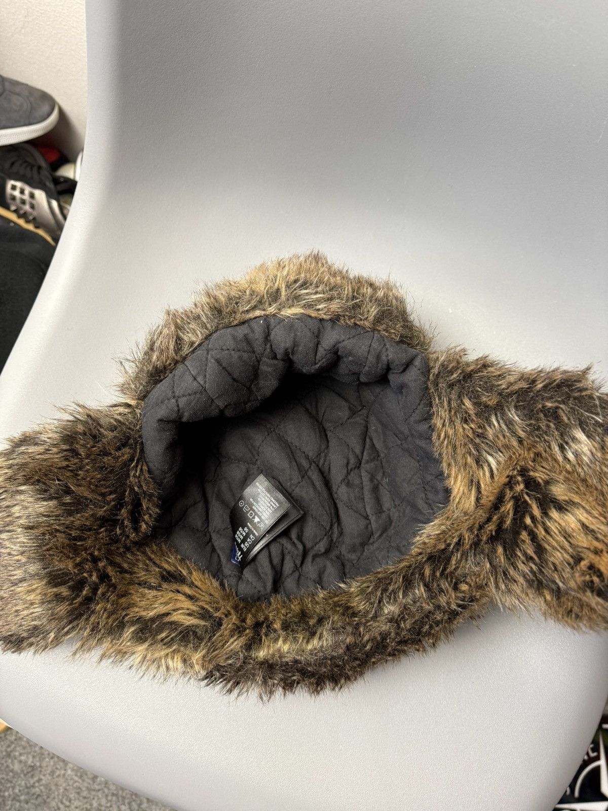 Vintage Ushanka Trapper Hat Furry Mohair Fuzzy Fur Hat Y2K 90s rare Size ONE SIZE - 9 Thumbnail