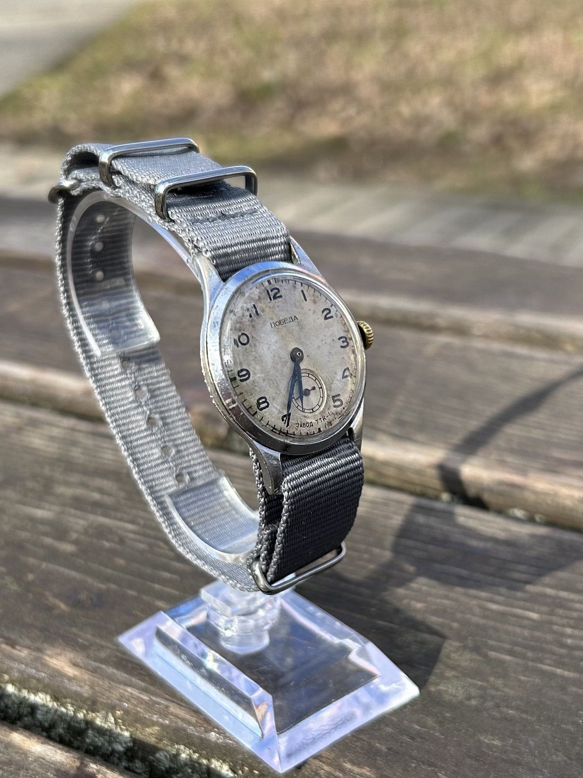 Vintage Vintage Pobeda Watch USSR Soviet Mechanical Authentic 1950s Size ONE SIZE - 5 Thumbnail