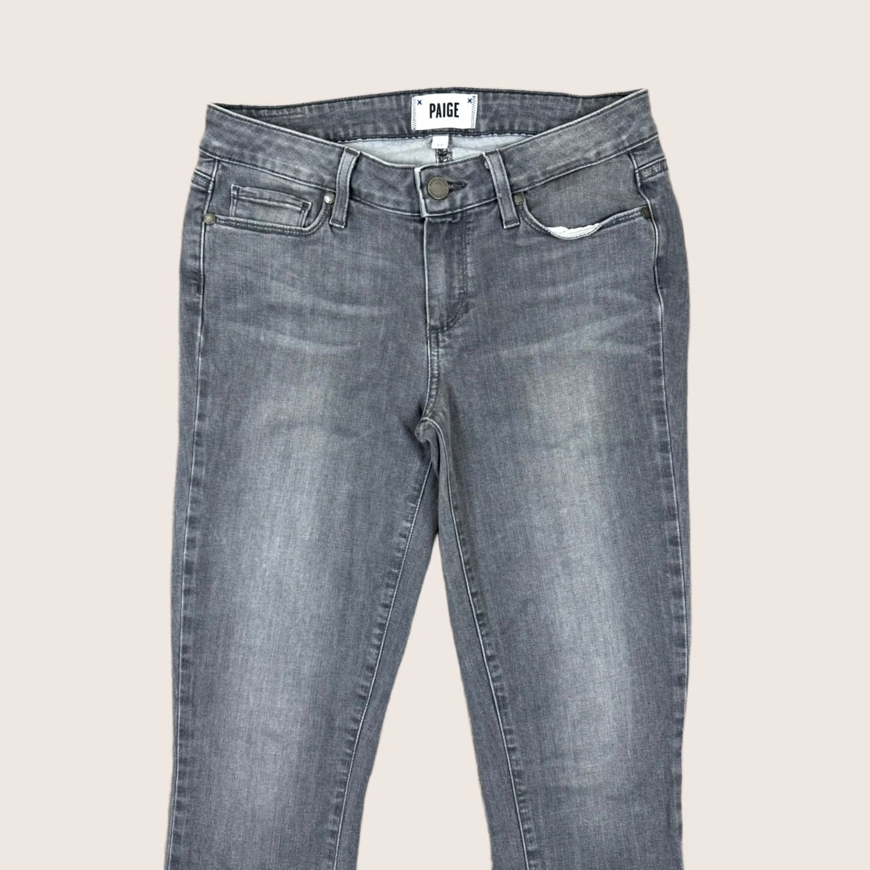 Paige Paige Jeans Womens Size 27 Gray Verdugo Ultra Skinny Denim Jeans Ladies 27 Grey Skinny Womens Slim Denim 90s? Size 27" / US 4 / IT 40 - 1 Thumbnail