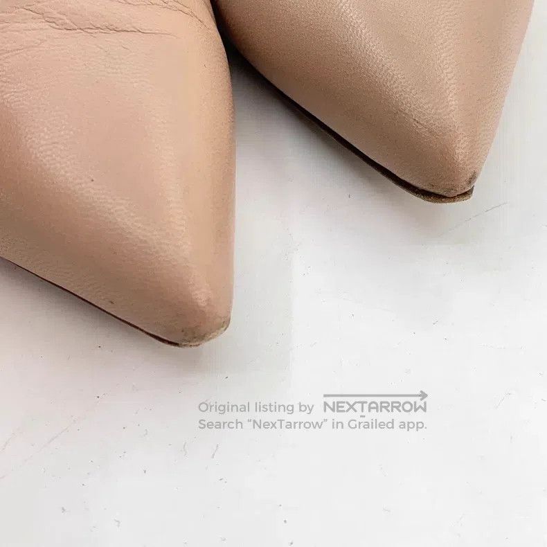 Gucci Gucci Flesh-coloured pointed toe thin heels Size US 5 / IT 35 - 9 Thumbnail
