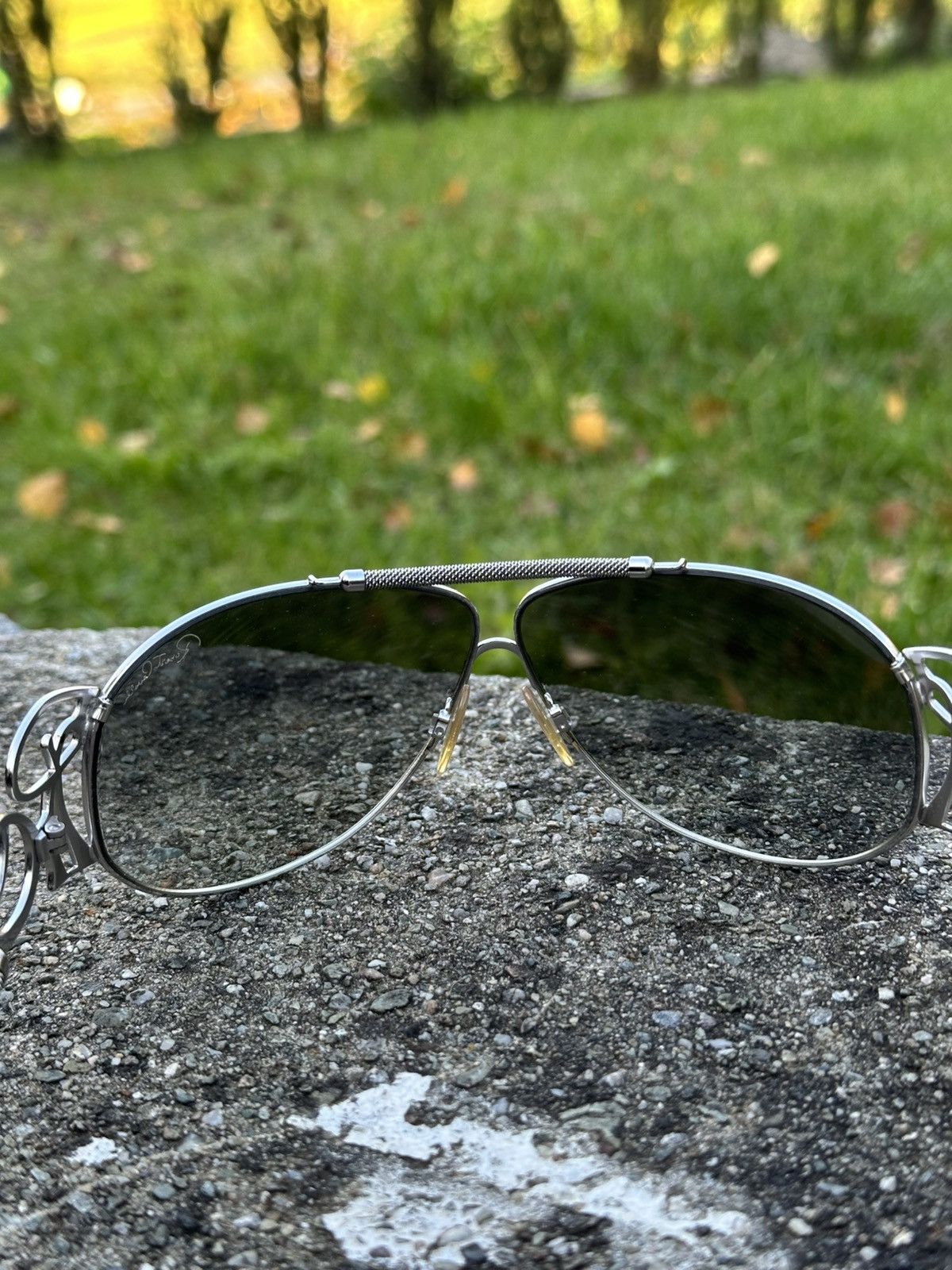 Roberto Cavalli Roberto Cavalli Sunglasses Carnela 300S E98 Silver Size ONE SIZE - 8 Thumbnail