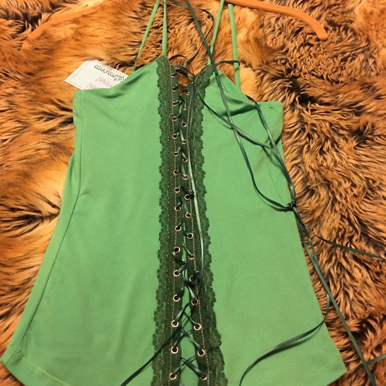 Other O’lala Vivid Green and lace cami bustier NWT M Size M / US 6-8 / IT 42-44 - 4 Thumbnail