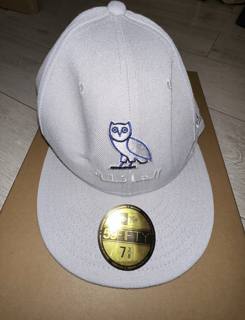 October's Very Own OVO NEW ERA 59FIFTY FAMILY OWL - GREY Size ONE SIZE - 1 Thumbnail