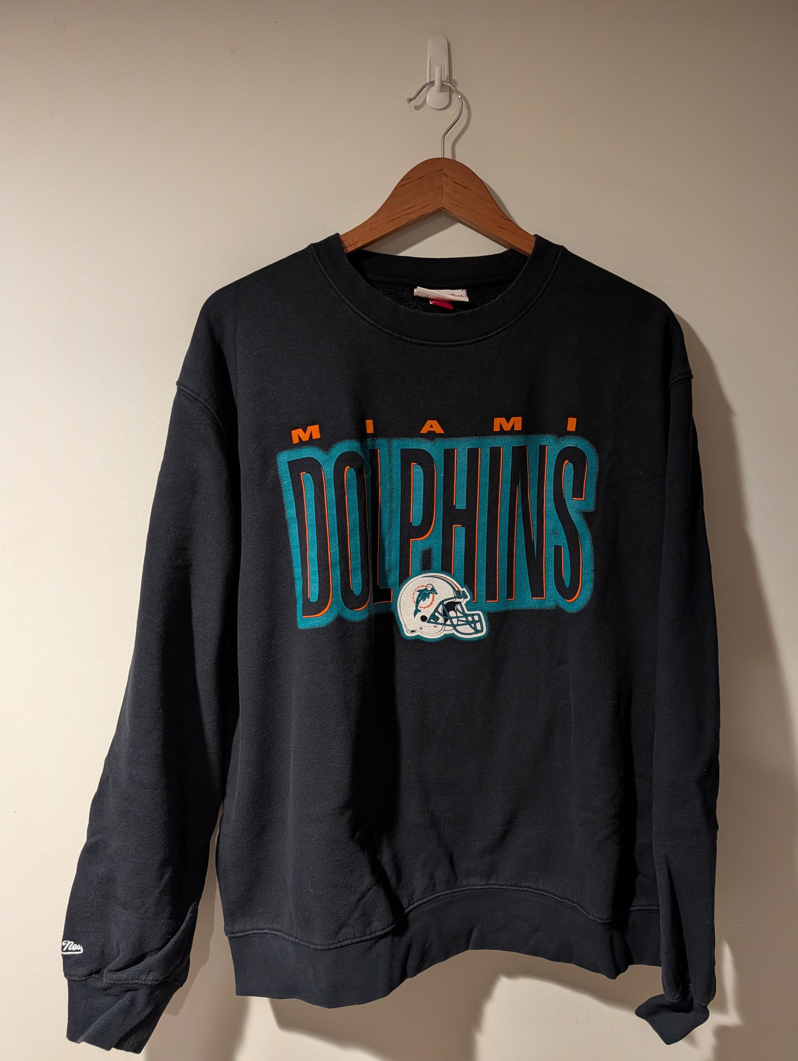 Mitchell & Ness Mitchell and Ness Miami Dolphins Crewneck Sweatshirt Logo Size US XXL / EU 58 / 5 - 1 Thumbnail