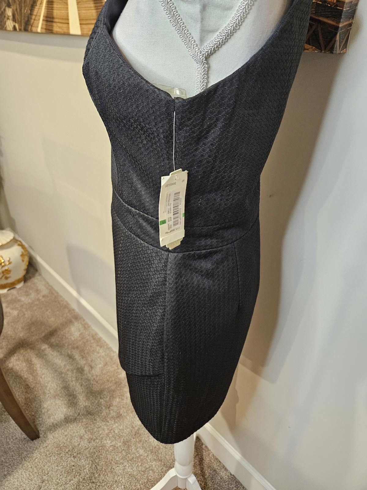 GB Nwt GB Black A-Line Dress with Structured Design #H37 Size L / US 10 / IT 46 - 2 Thumbnail