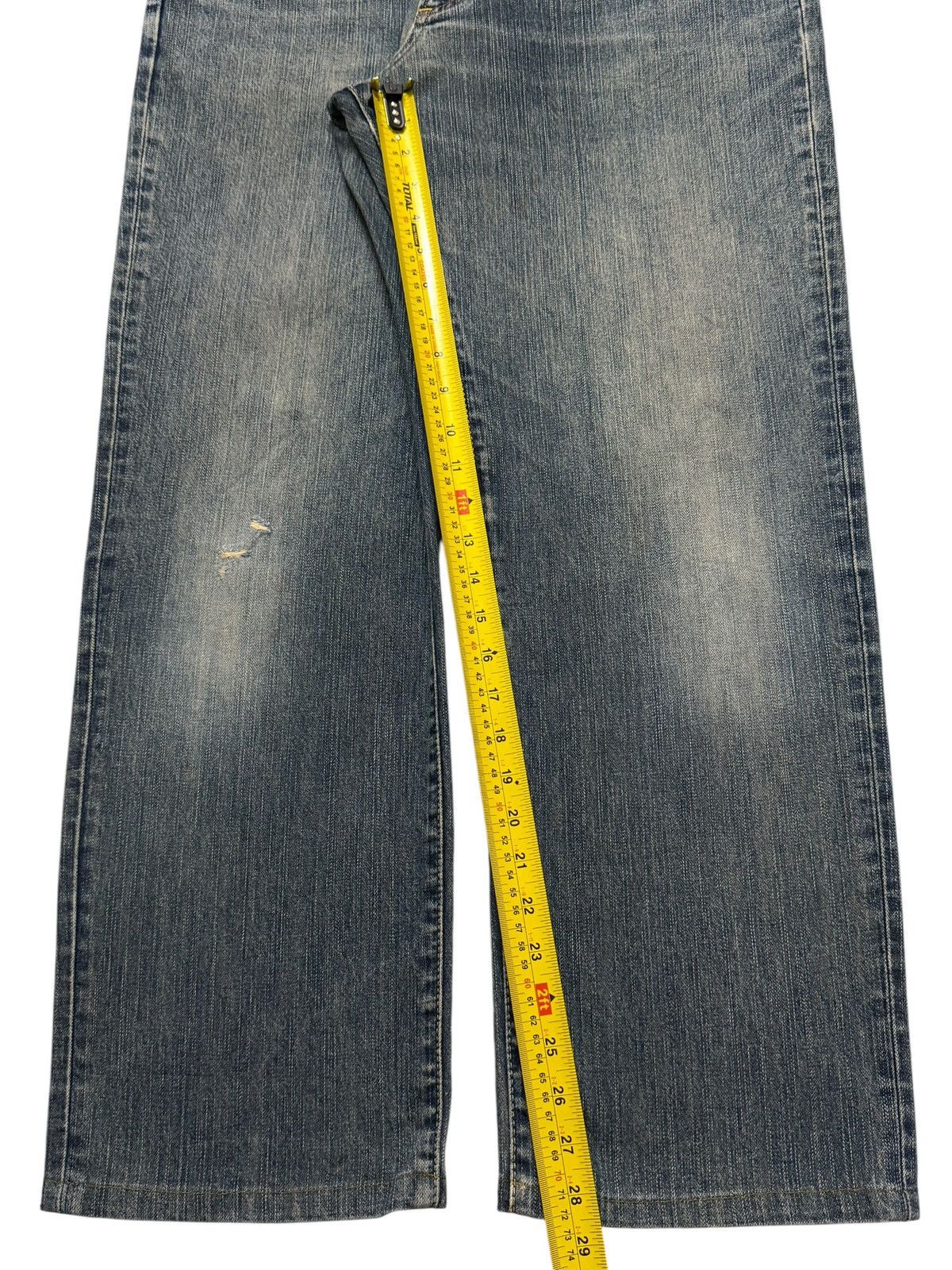 Wrangler Vintage 90s Wrangler Retro Blue Faded Wash Wide Leg Loose Size US 34 / EU 50 - 10 Thumbnail