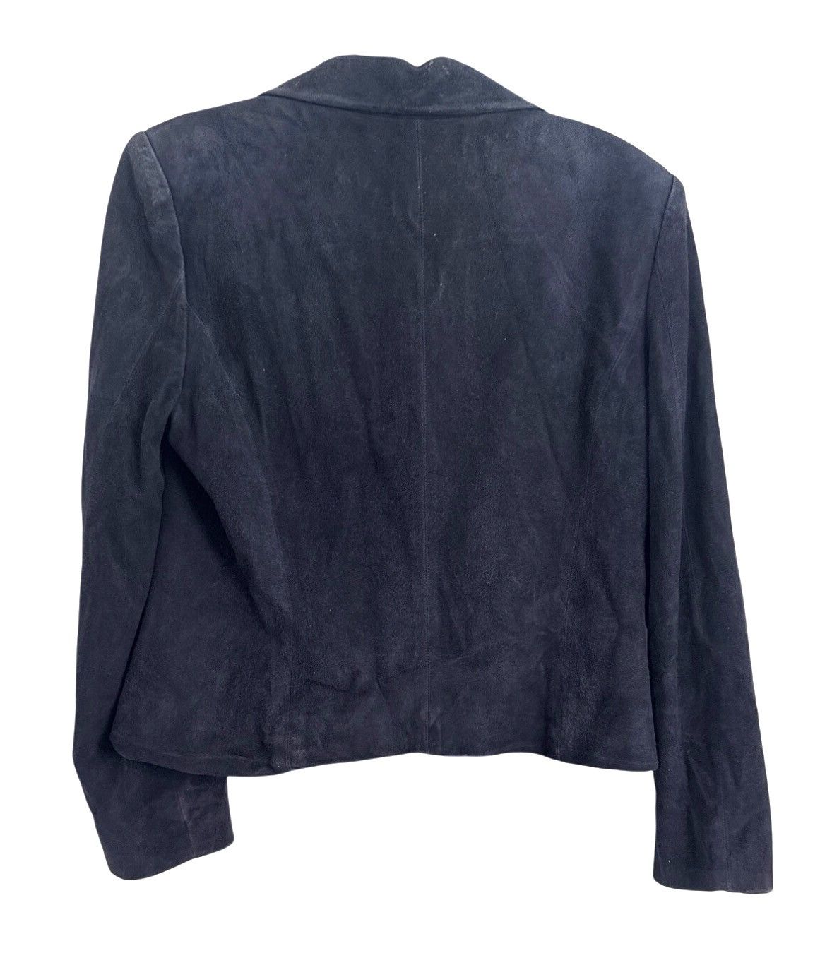 Chanel Chanel Navy Suede Goat Skin Jacket W/Silk Lining Size 42 Mad Size S / US 4 / IT 40 - 7 Thumbnail