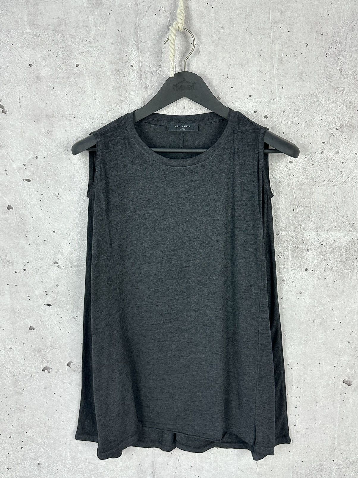 Allsaints × Designer All Saints Aino Cotton Black Women’s Long Sleeve Size L / US 10 / IT 46 - 3 Thumbnail