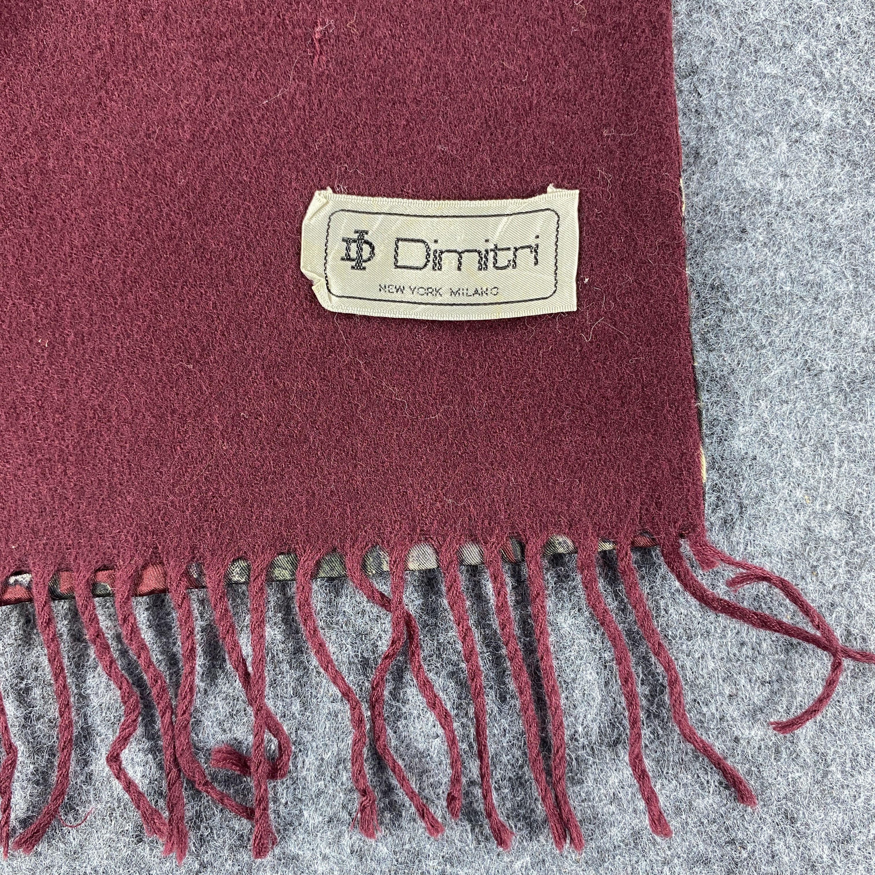 Vintage Dimitri Silk Scarf # Muffler # Neckwear # D476 Size ONE SIZE - 2 Thumbnail