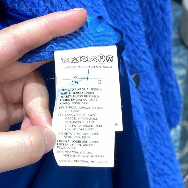 Max Mara Max Mara Hot style royal blue long teddy coat Size S / US 4 / IT 40 - 5 Thumbnail