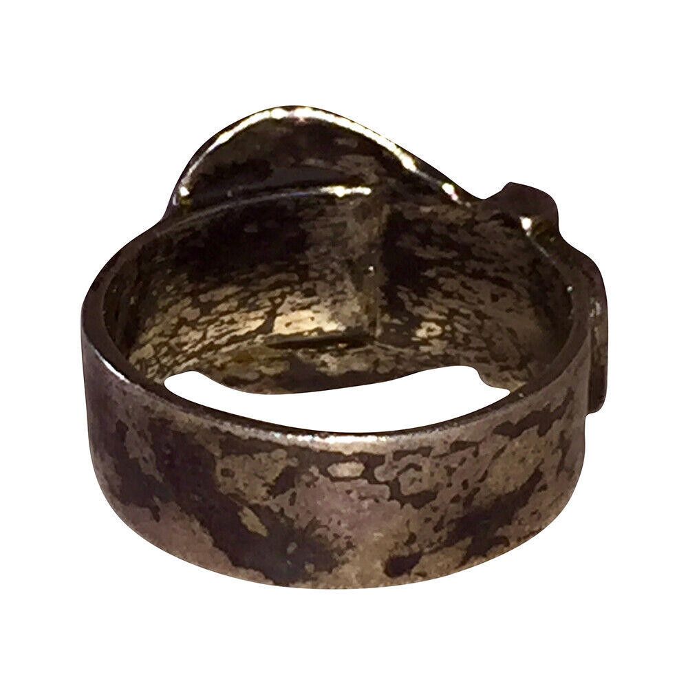 Handmade Sterling Silver Buckle Ring Unisex Alberto Juan Size ONE SIZE - 4 Thumbnail