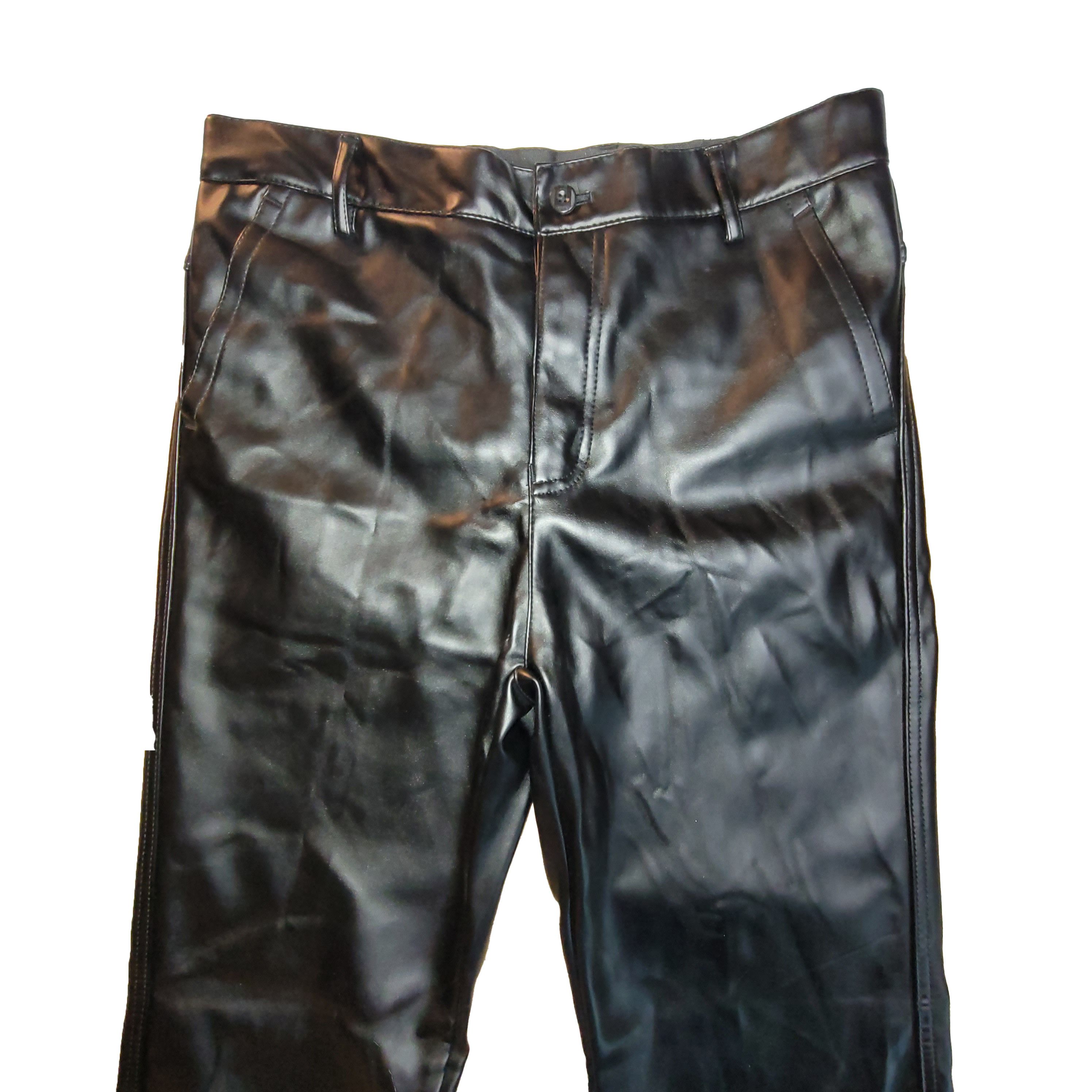 Designer Pleather Pants (Like New) Size US 31 - 3 Thumbnail