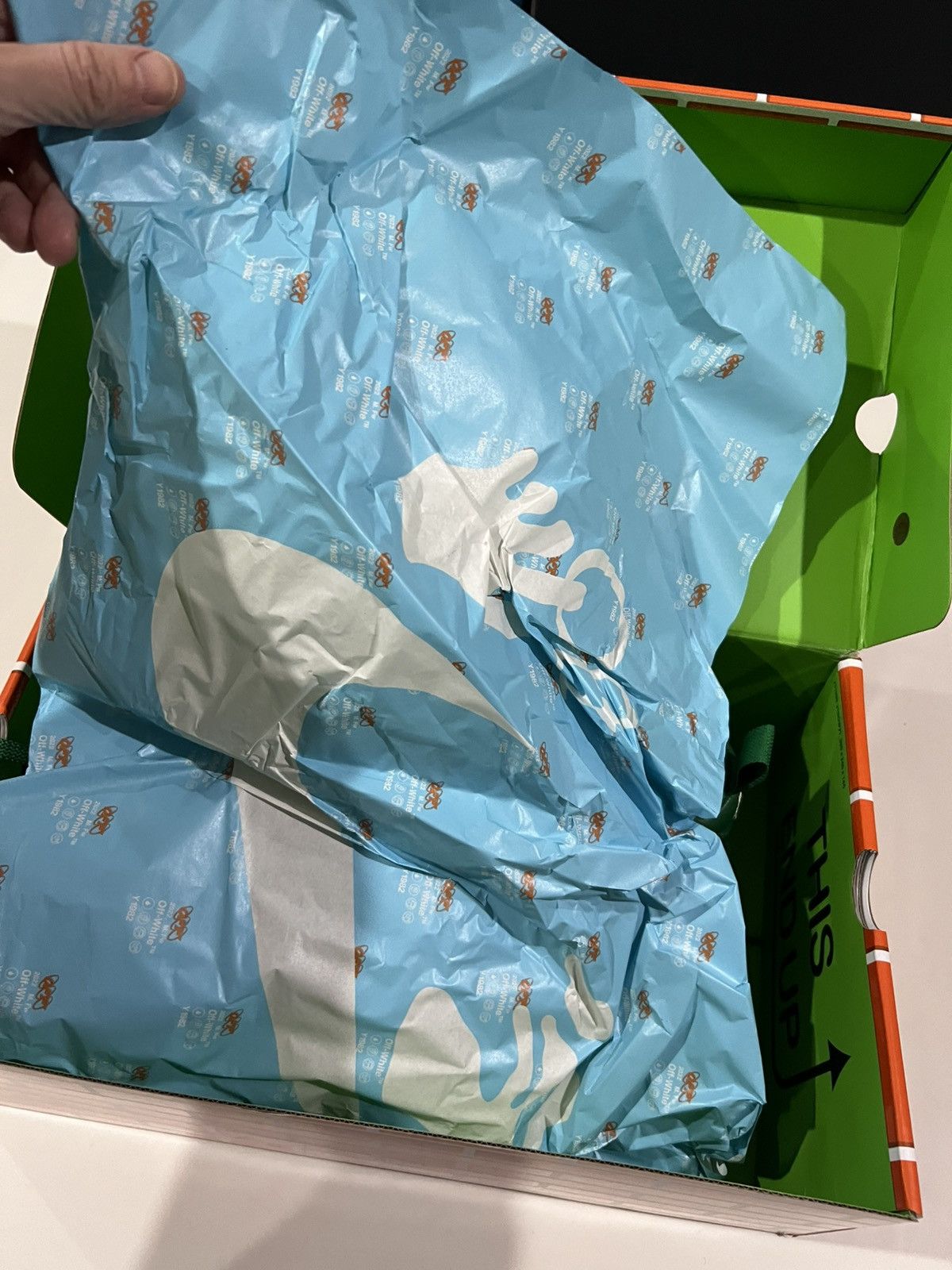 Nike × Off-White × Virgil Abloh Off-White Nike Air Force 1 Mid SP LTHR pine green Size US 9 / EU 42 - 21 Thumbnail