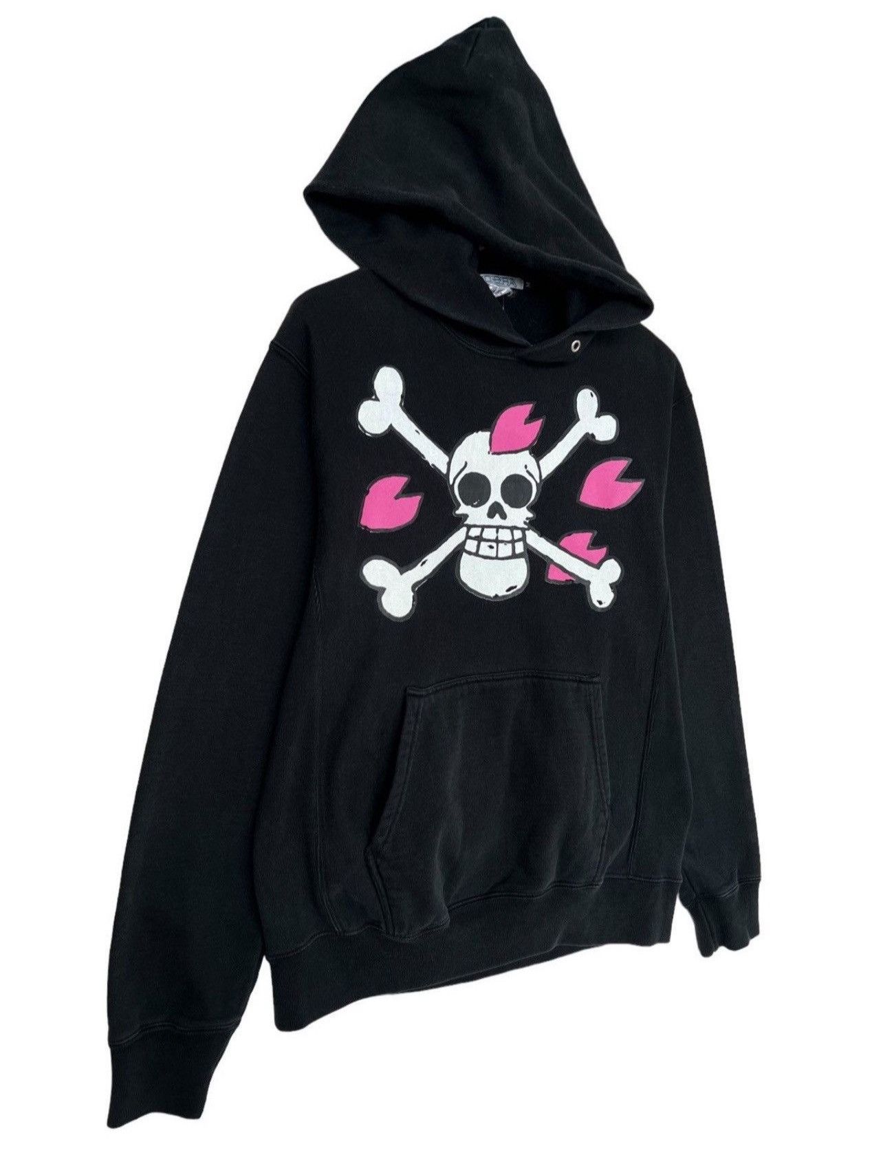 Anime × Japanese Brand × One Piece Vintage One Piece Anime Hoodie One Piece Bones Skull Hoodie Size US M / EU 48-50 / 2 - 3 Thumbnail