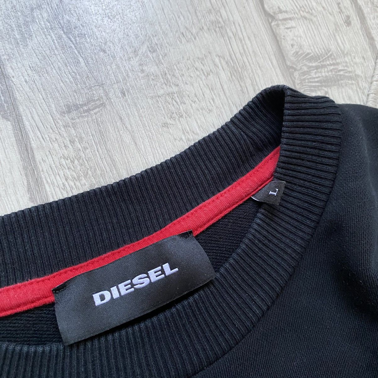 Diesel Vintage 00s Diesel Logo Sweatshirt Y2K oversized Size US XL / EU 56 / 4 - 6 Thumbnail