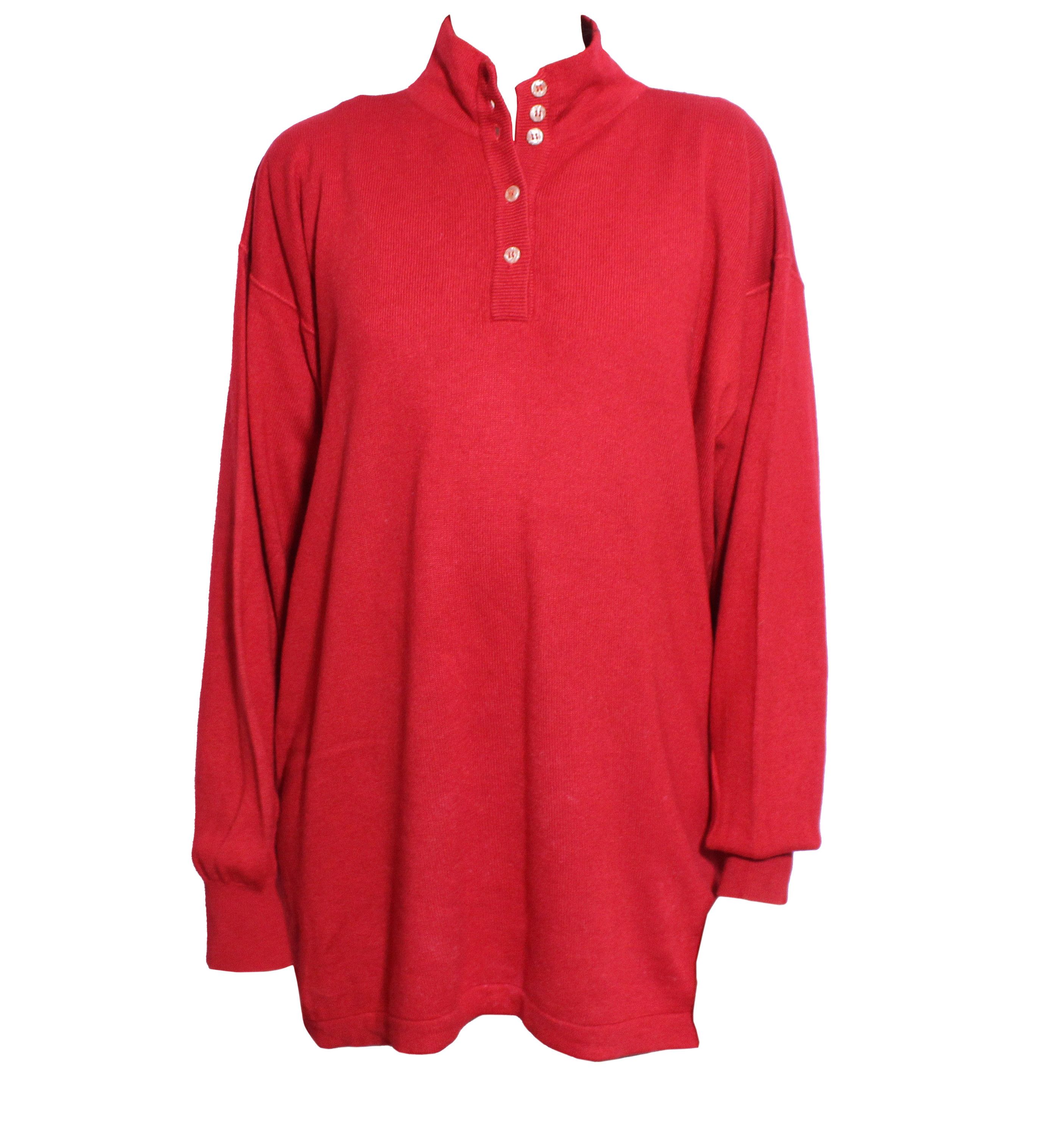 Brunello Cucinelli 90S Cashmere Silk Long Sweater Vintage Size L / US 10 / IT 46 - 1 Thumbnail