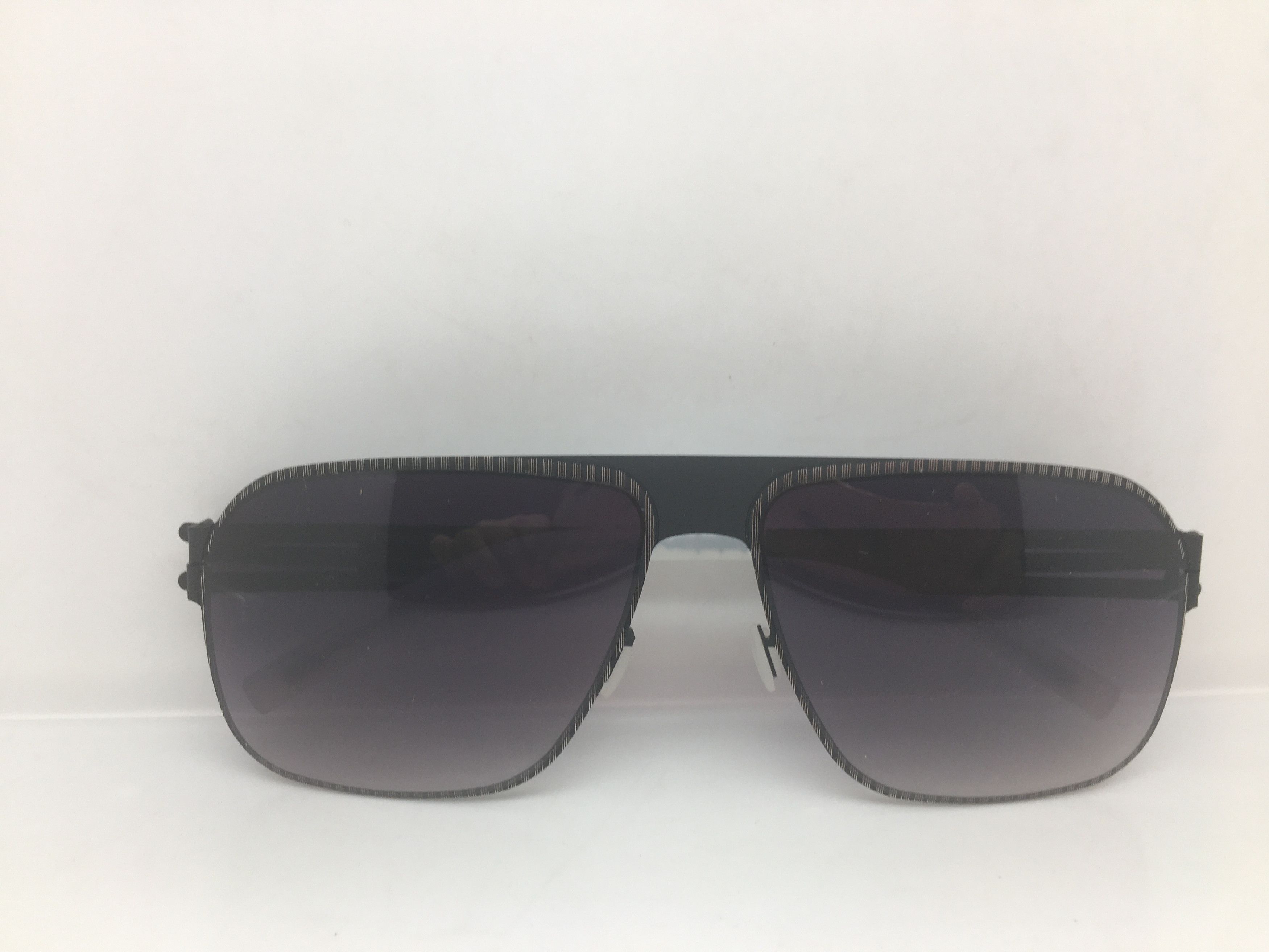 Other idesign Matte Black Alloy Aviator Sunglasses Frame Pilot Size ONE SIZE - 7 Thumbnail
