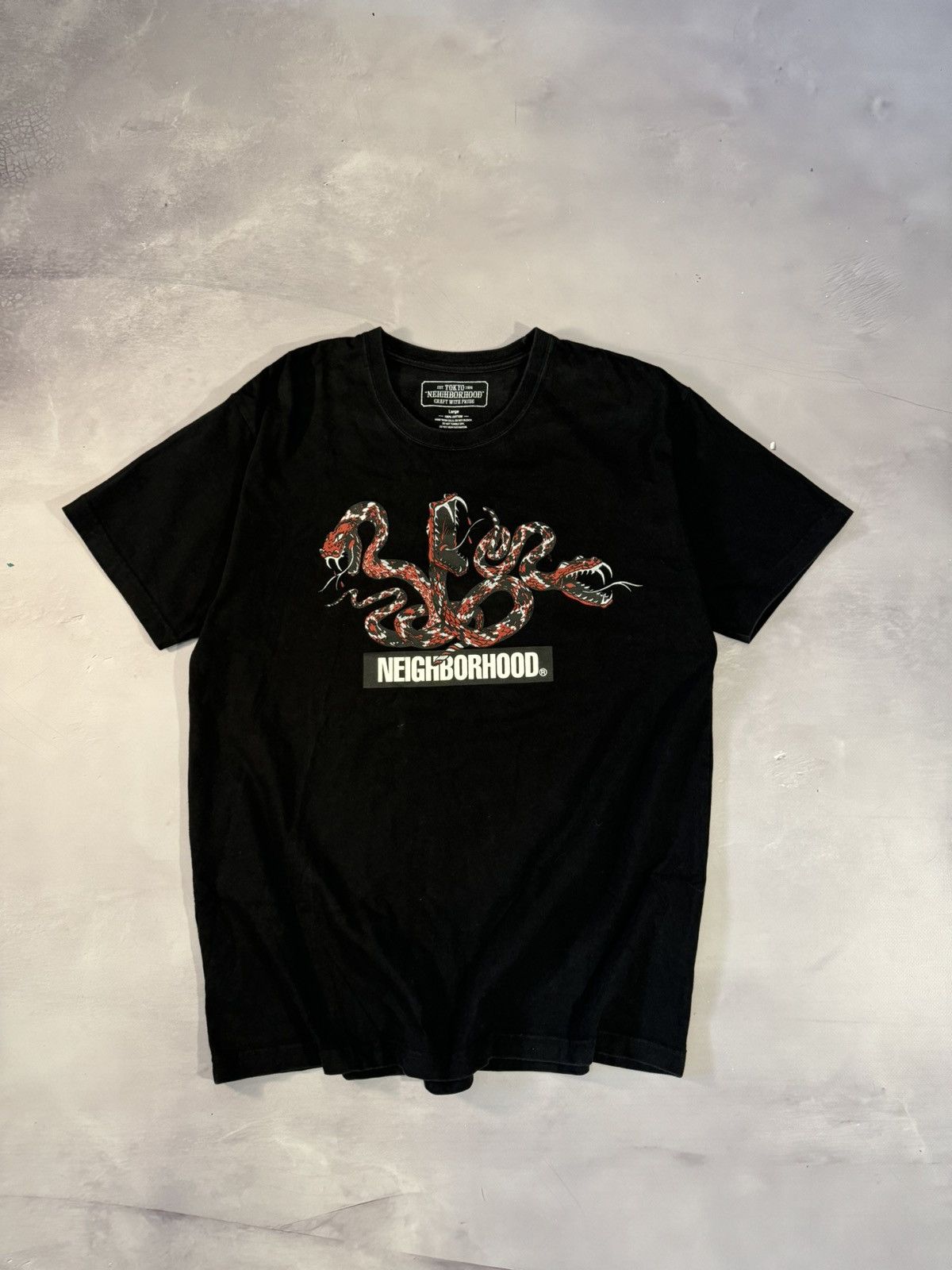 Neighborhood Neighborhood Snake Logo Tee(Black/L) Size US L / EU 52-54 / 3 - 1 Thumbnail