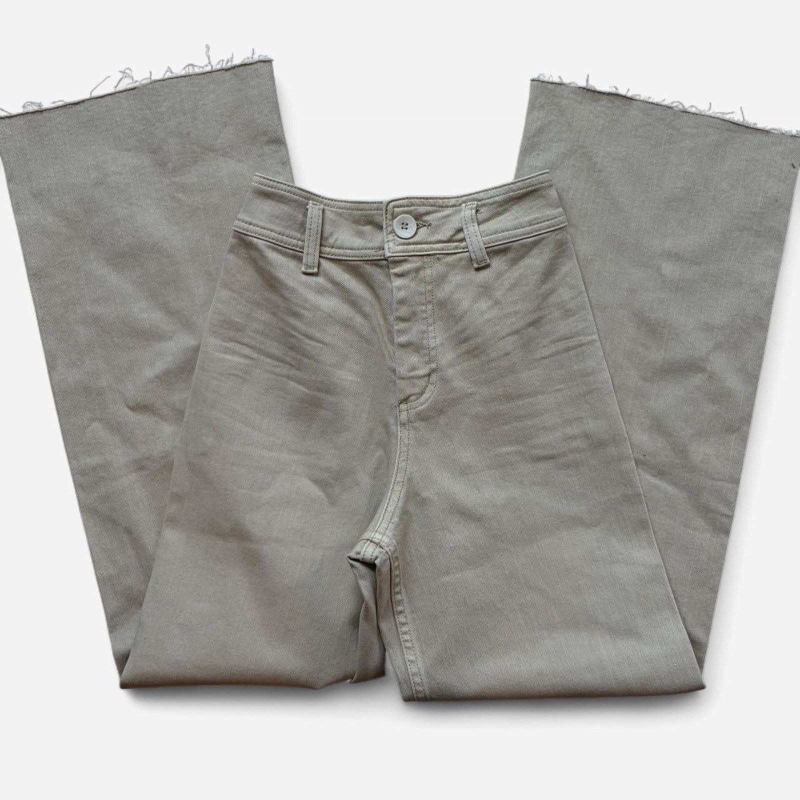 Miaou Miou muse beige wide leg Size 24" / US 00 / IT 34 - 1 Thumbnail