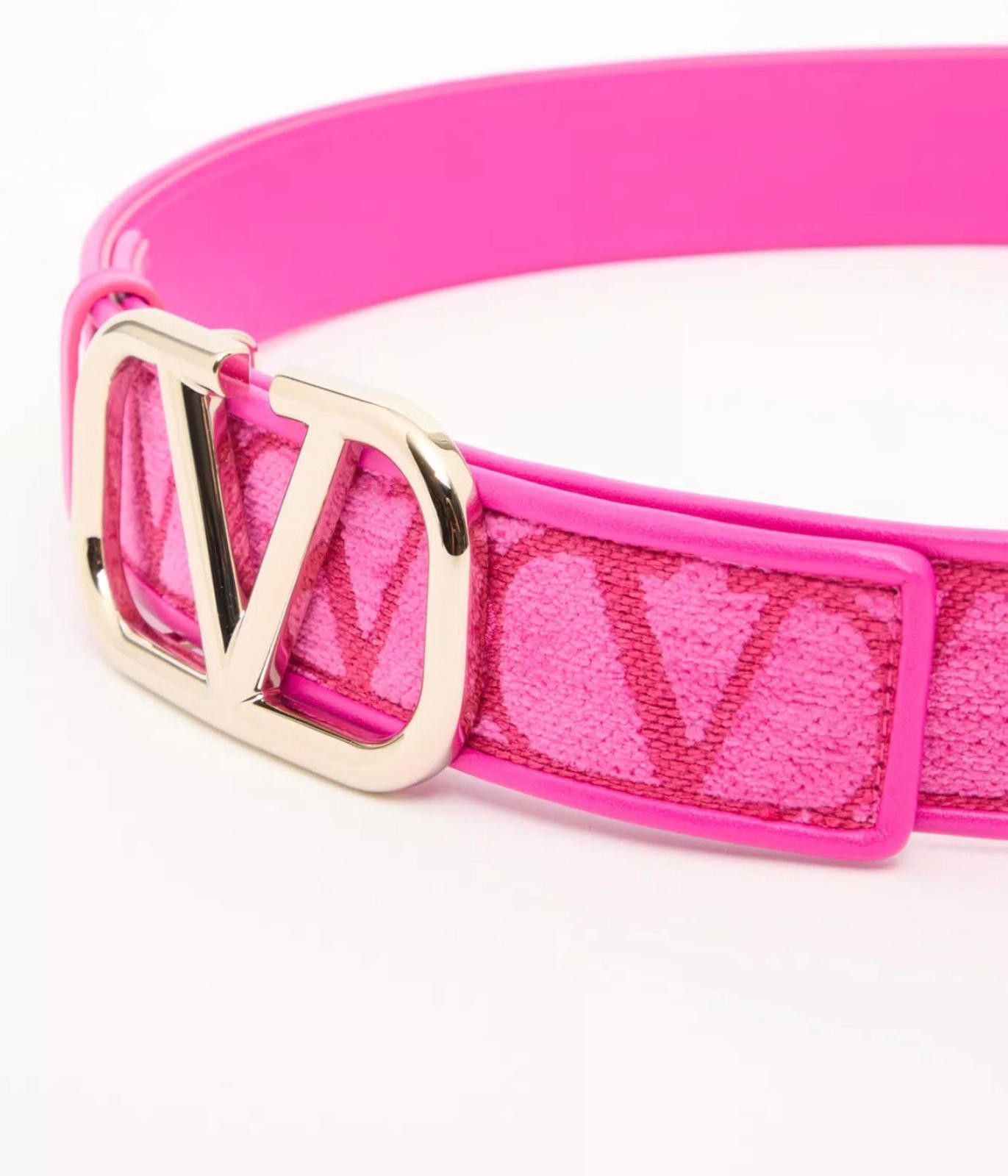 Valentino Toile Iconographe Fabric Belt Size 90