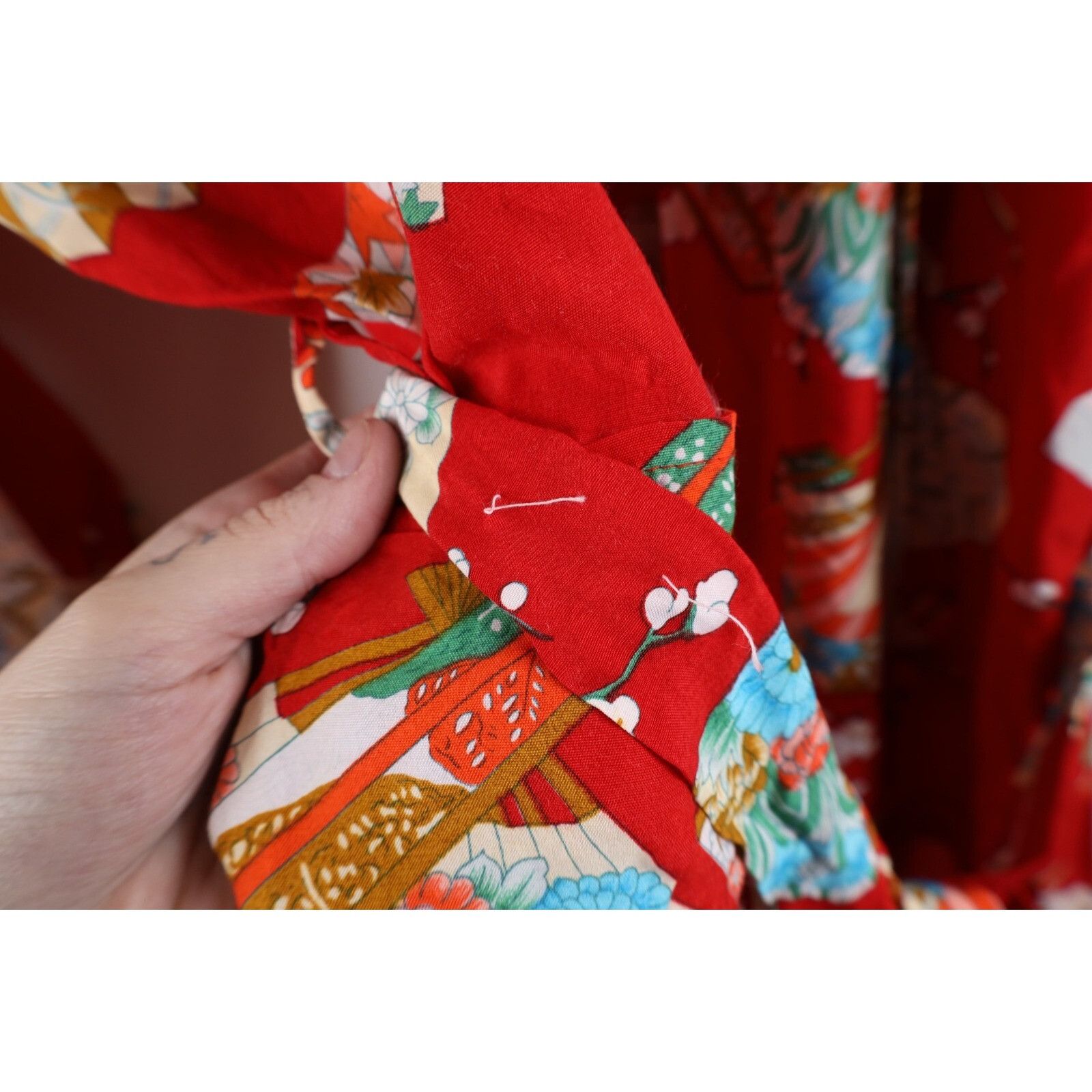 Vintage Vintage 90s Streetwear Rayon Japan Belted Kimono Robe Size L / US 10 / IT 46 - 5 Thumbnail