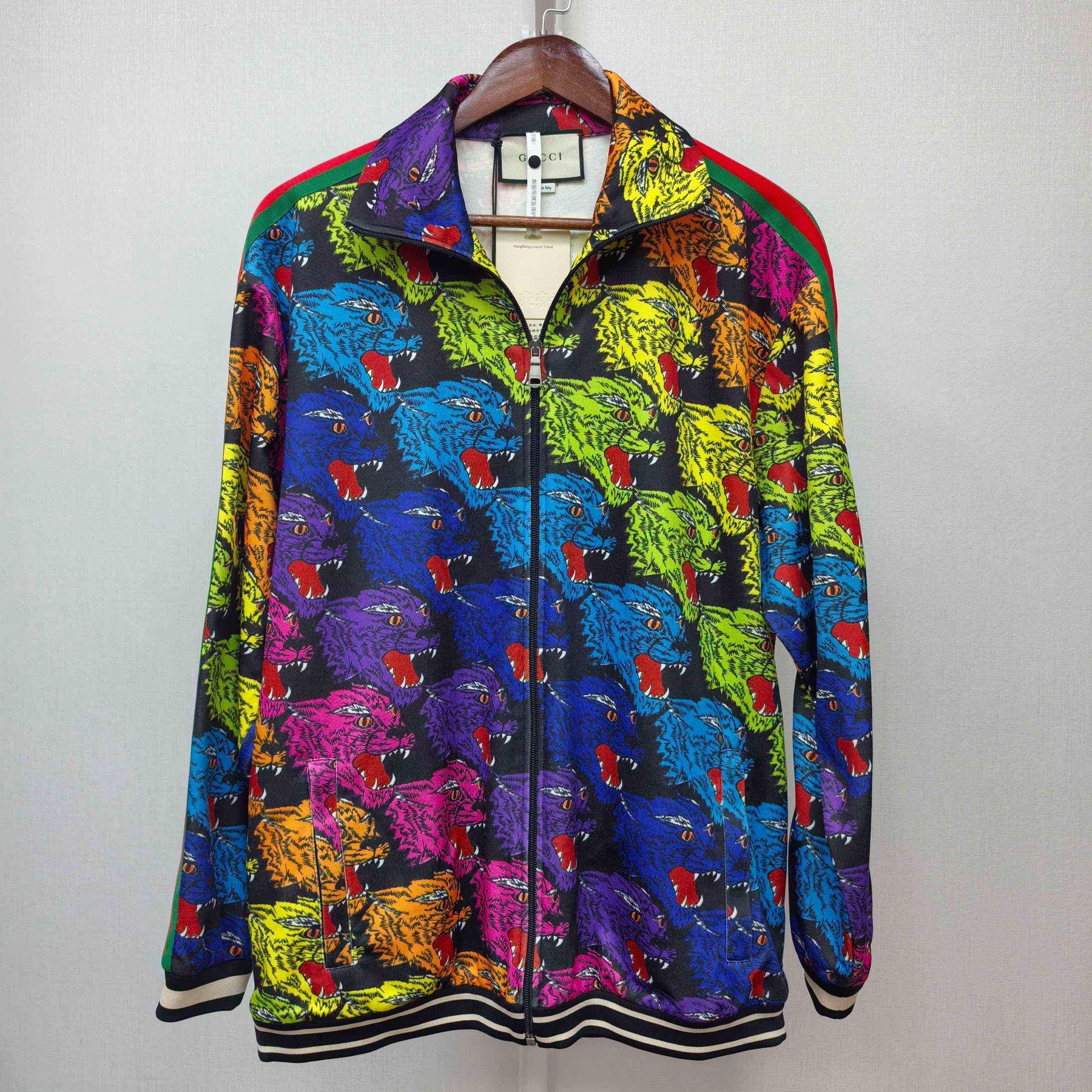 Gucci Gucci Tiger Head Print Zip Track Jacket XS Size US XS / EU 42 / 0 - 1 Thumbnail