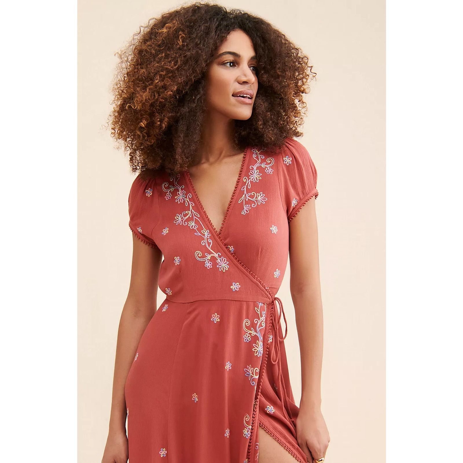 Free People NWT Free People Mia Wrap Boho Floral Maxi Dress $168 X-SMALL Size XS / US 0-2 / IT 36-38 - 2 Thumbnail