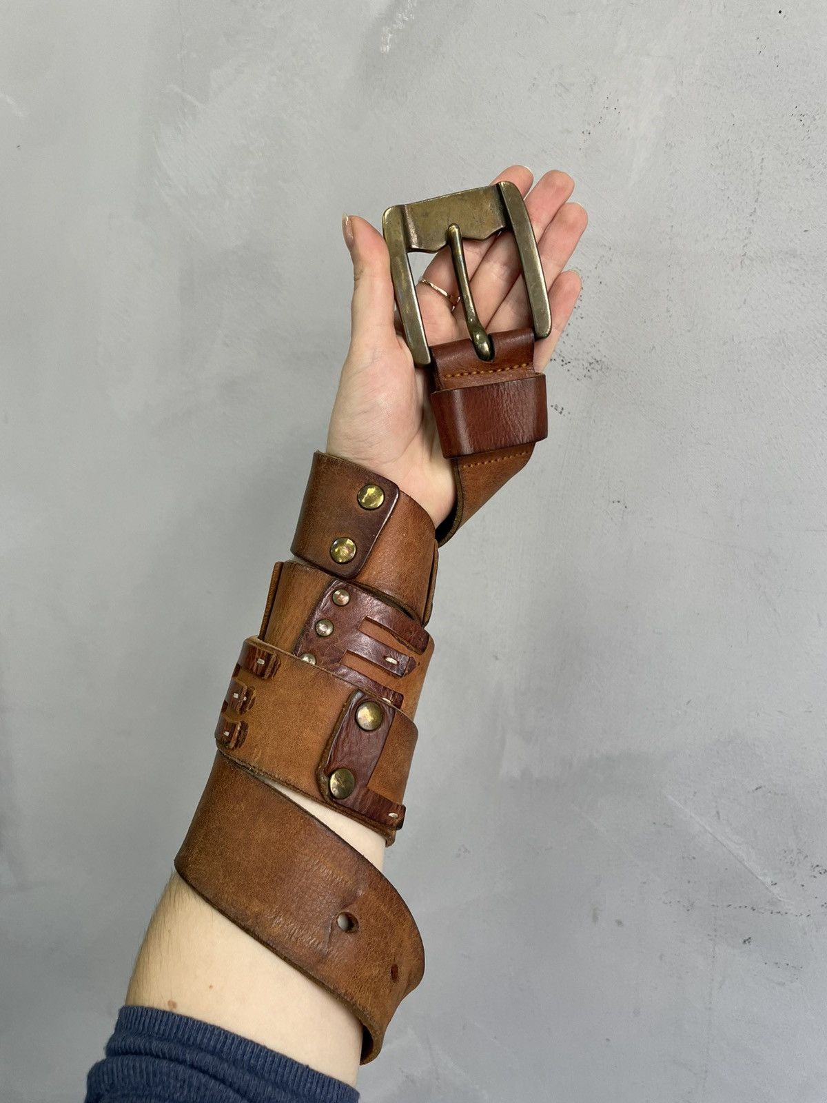 Diesel Rare Diesel big logo leather avant garde belt y2k Size ONE SIZE - 2 Thumbnail