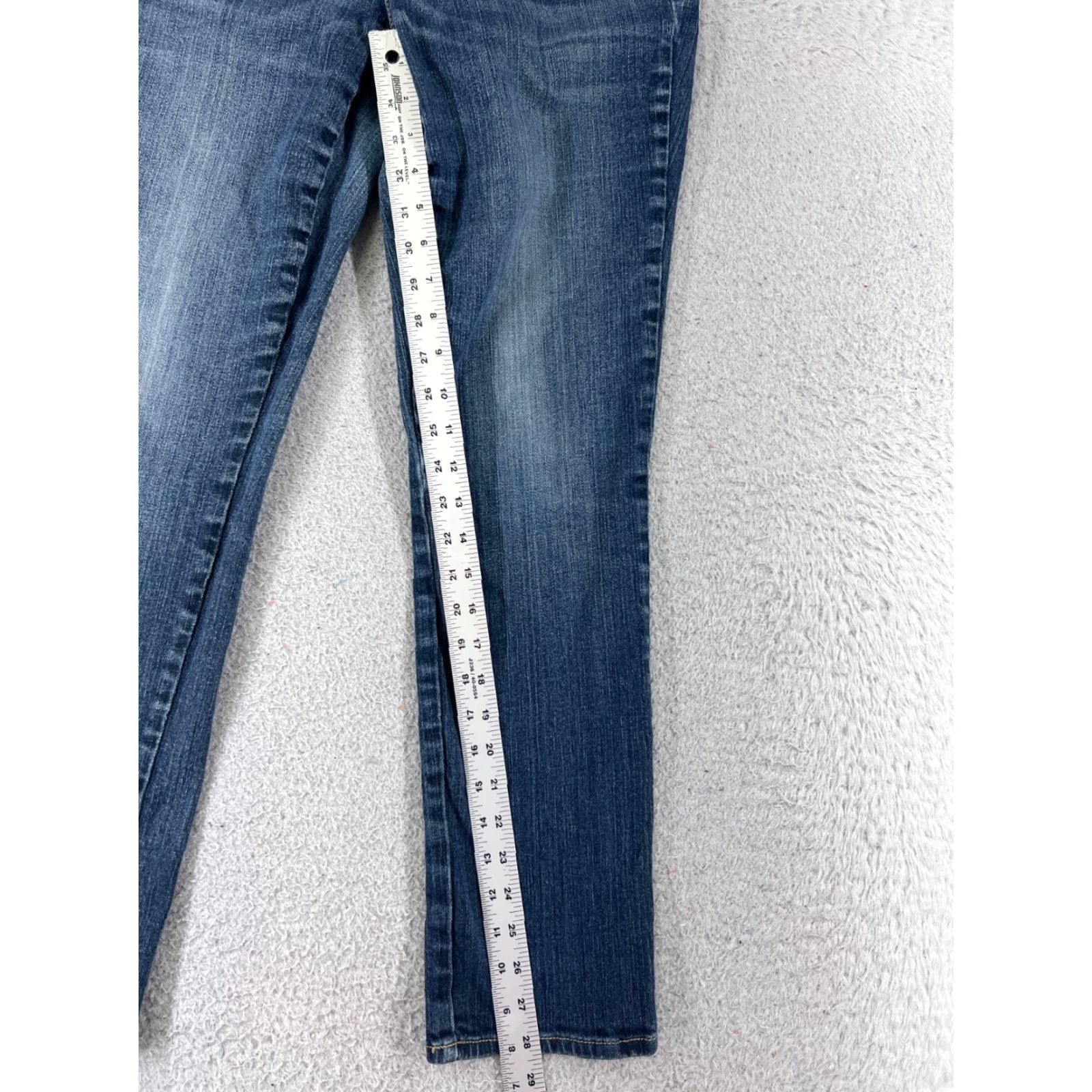 Tommy Hilfiger Tommy Hilfiger Jeans Womens 8 Blue Denim Skinny Leg 28x28 Vintage No Size 30" / US 8 / IT 44 - 7 Thumbnail