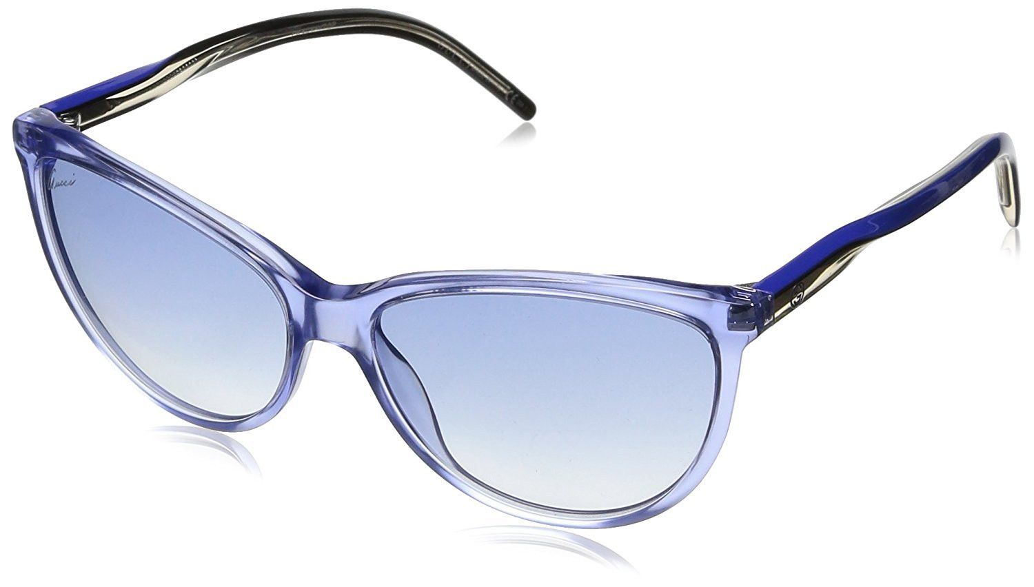 Gucci Women's Blue Plastic Cat Eye Sunglasses G GG Size ONE SIZE - 1 Thumbnail