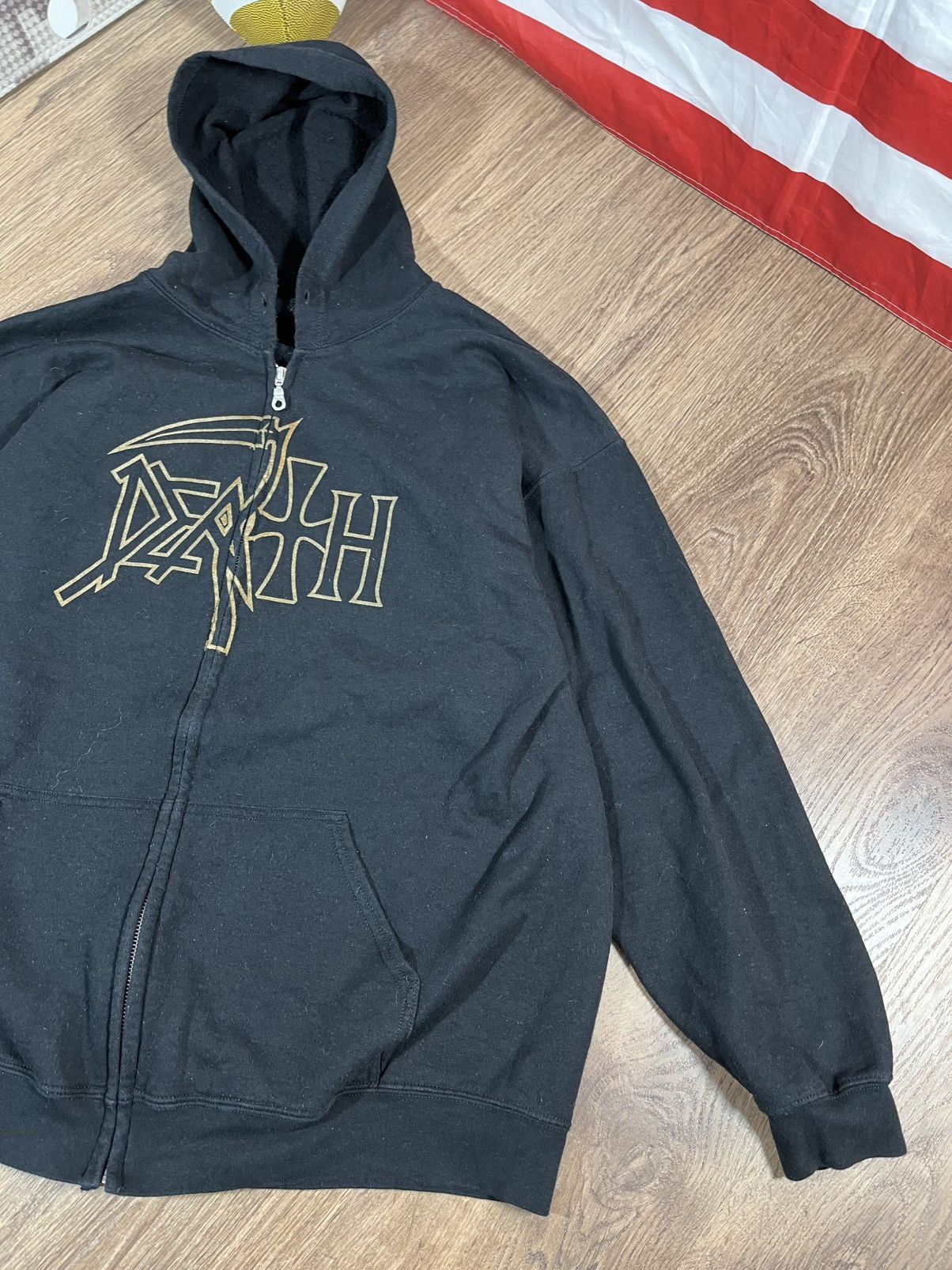 Vintage DEATH Band The Sound Of Perseverance Zip-Up Hoodie Size US XL / EU 56 / 4 - 4 Thumbnail