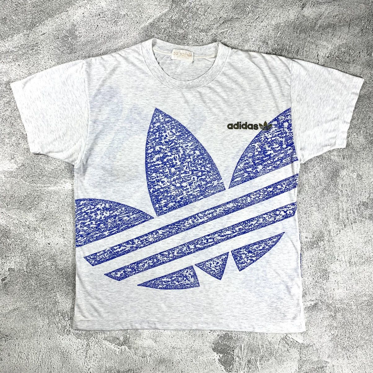 Adidas × Vintage (SOLD OUT) VINTAGE ADIDAS 90’S ALL OVER PRINT T-SHIRT Size US L / EU 52-54 / 3 - 1 Thumbnail