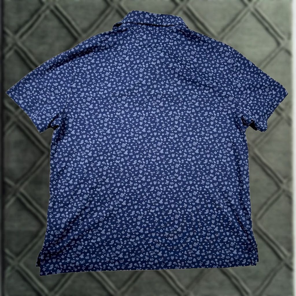 Polo Ralph Lauren Polo Ralph Lauren Shirt Mens L Floral Golf Polo Custom Fit Navy Blue 100% Cotton Knit Short Sleeve Polo Shirt Boys? Size US L / EU 52-54 / 3 - 1 Thumbnail