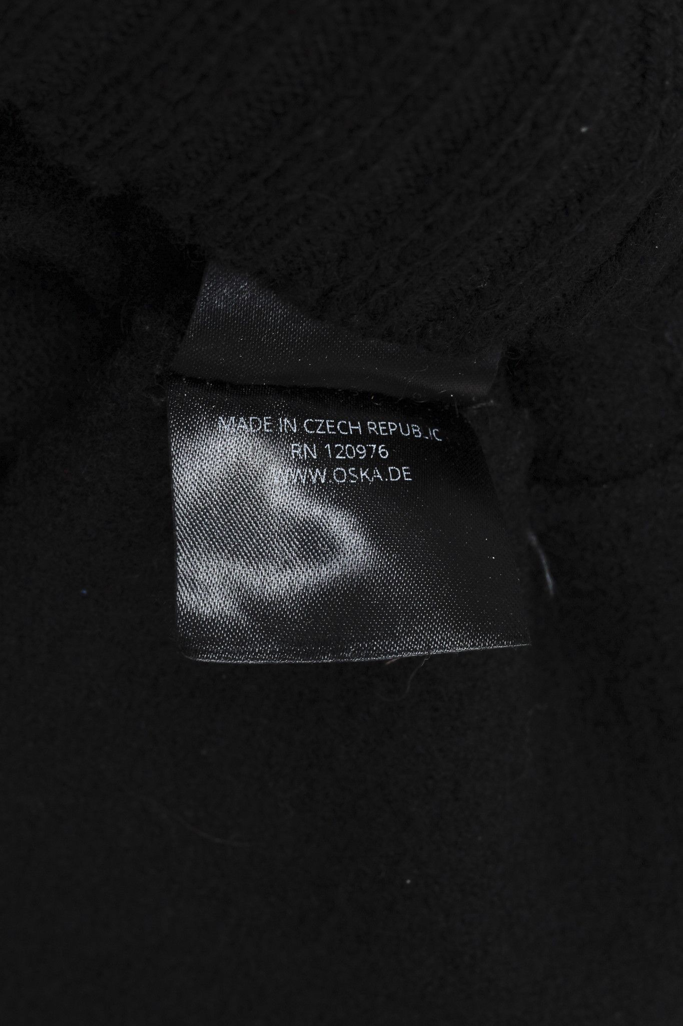 Other Oska Black Boiled-Wool Knit-Hem Hooded Coat Size M / US 6-8 / IT 42-44 - 12 Thumbnail
