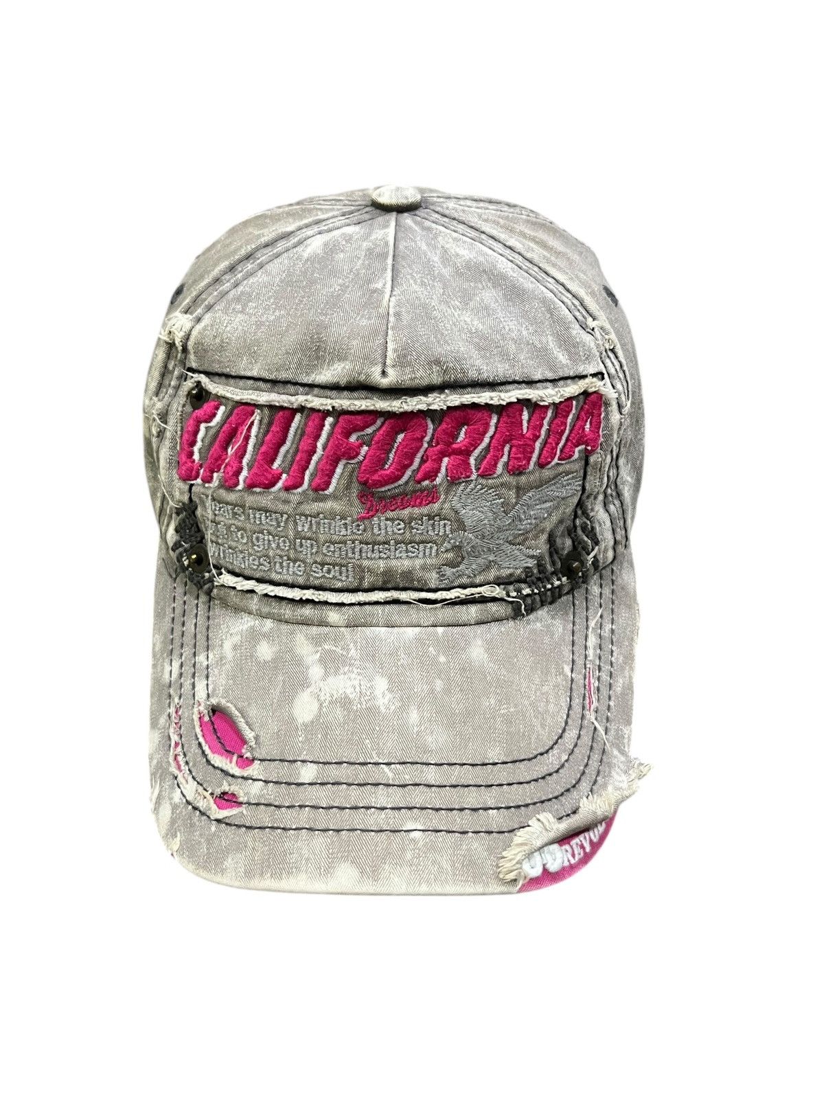 California Arts. CALIFORNIA DREAMS REVOLUTION Erd Grunge Distressed Poem Size ONE SIZE - 4 Thumbnail