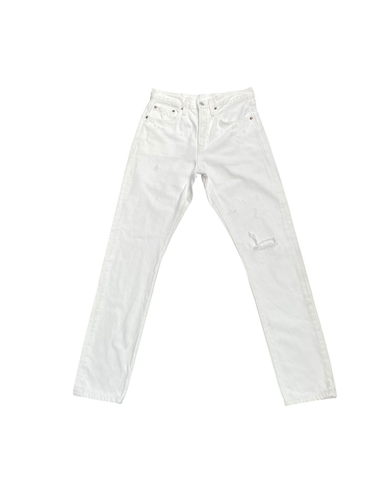 Levis 501 Big E Skinny Distresed Denim
