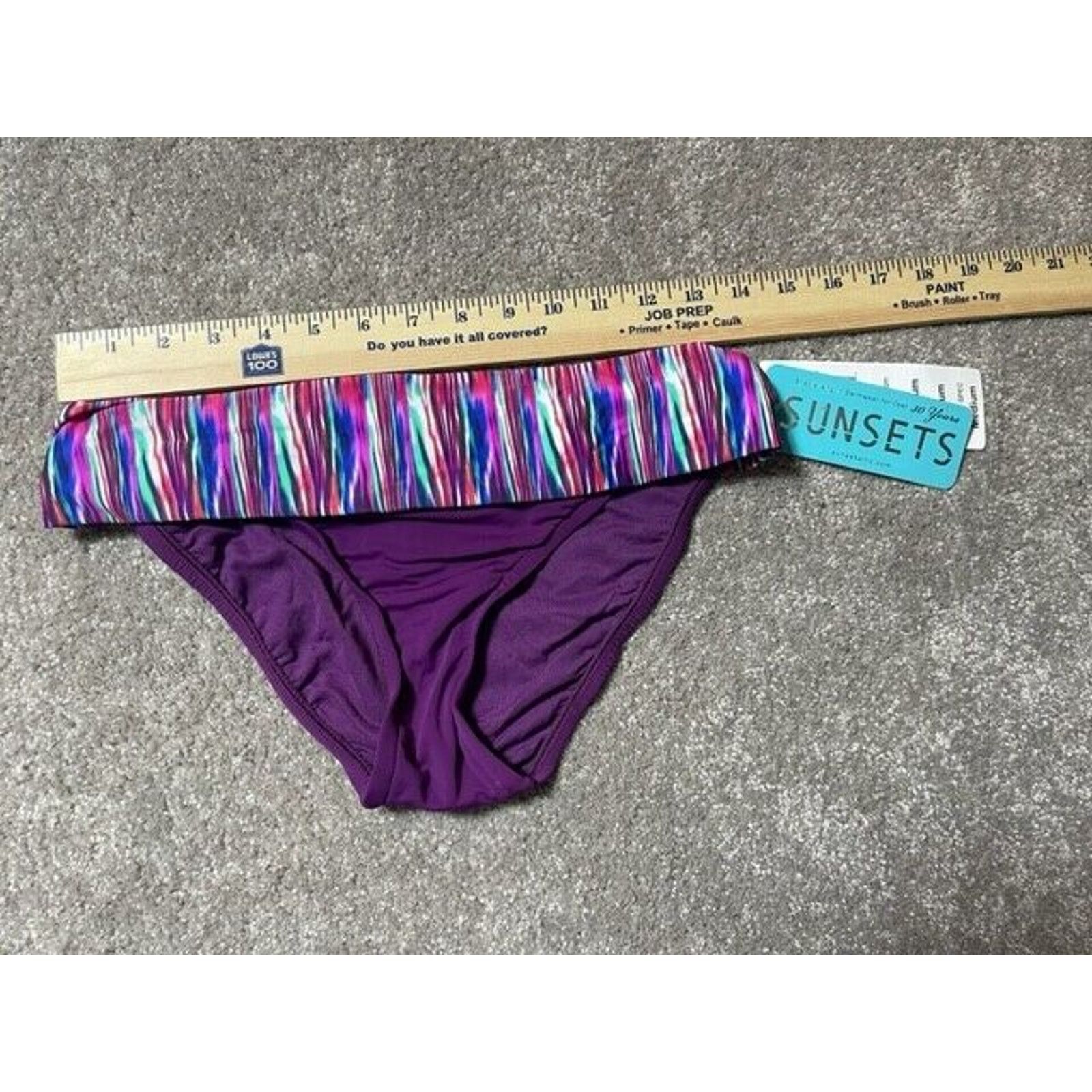 Other Sunsets Bikini Swim Bottom Womens M Spectrum Banded Purple Size M / US 6-8 / IT 42-44 - 4 Thumbnail
