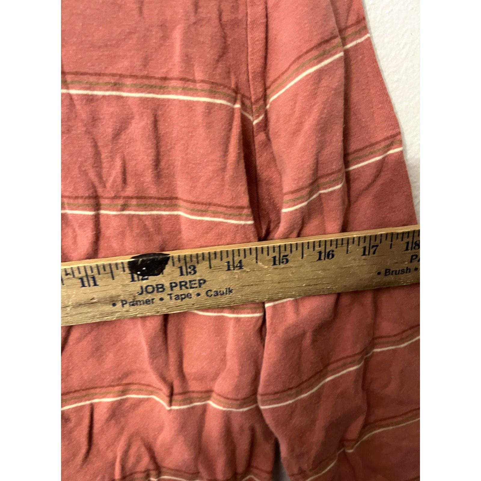 Van Heusen Van Heusen Womens Casual Shirt Pink Striped 3/4 Sleeve V Neck Medium Size M / US 6-8 / IT 42-44 - 5 Thumbnail