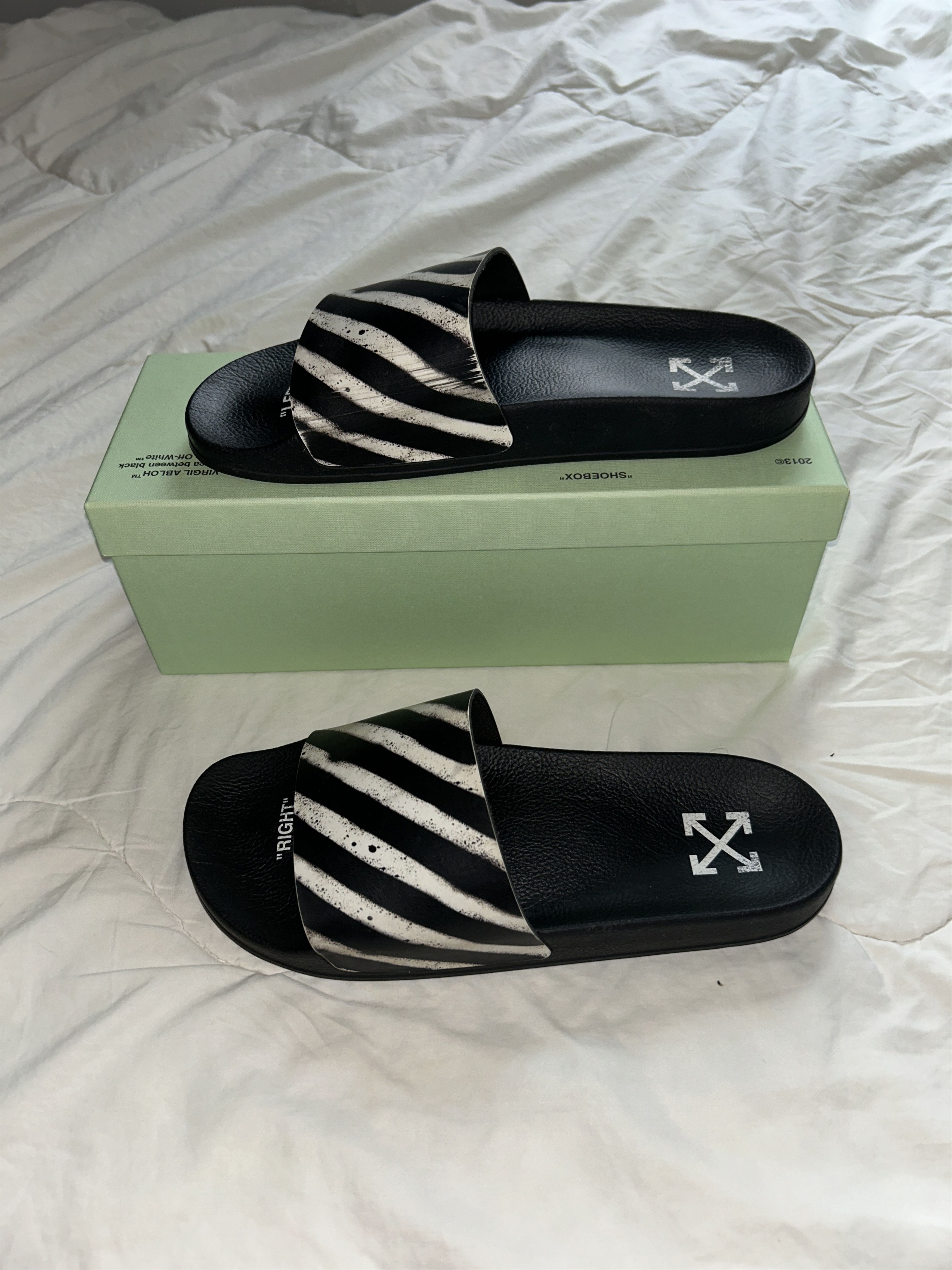 Off-White OFF-WHITE Spray Stripes Slider Size US 11.5 / EU 44-45 - 2 Thumbnail
